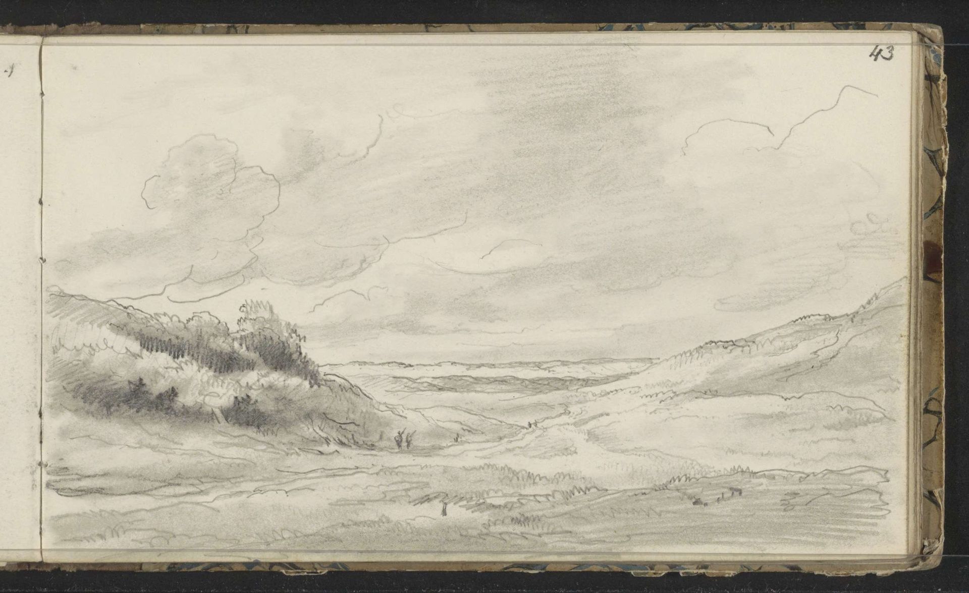 Heuvellandschap met figuren by Arnoldus Johannes Eymer