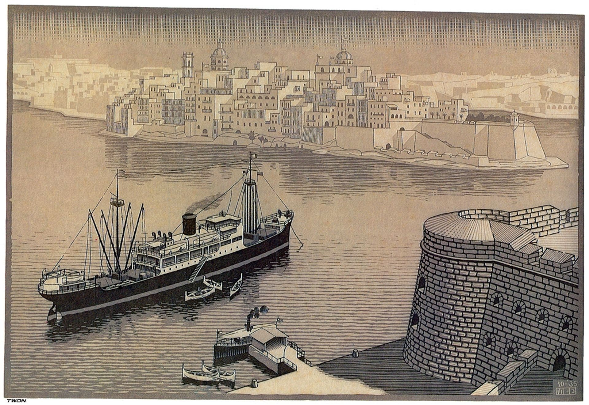 Sengela, Malta by M.C. Escher