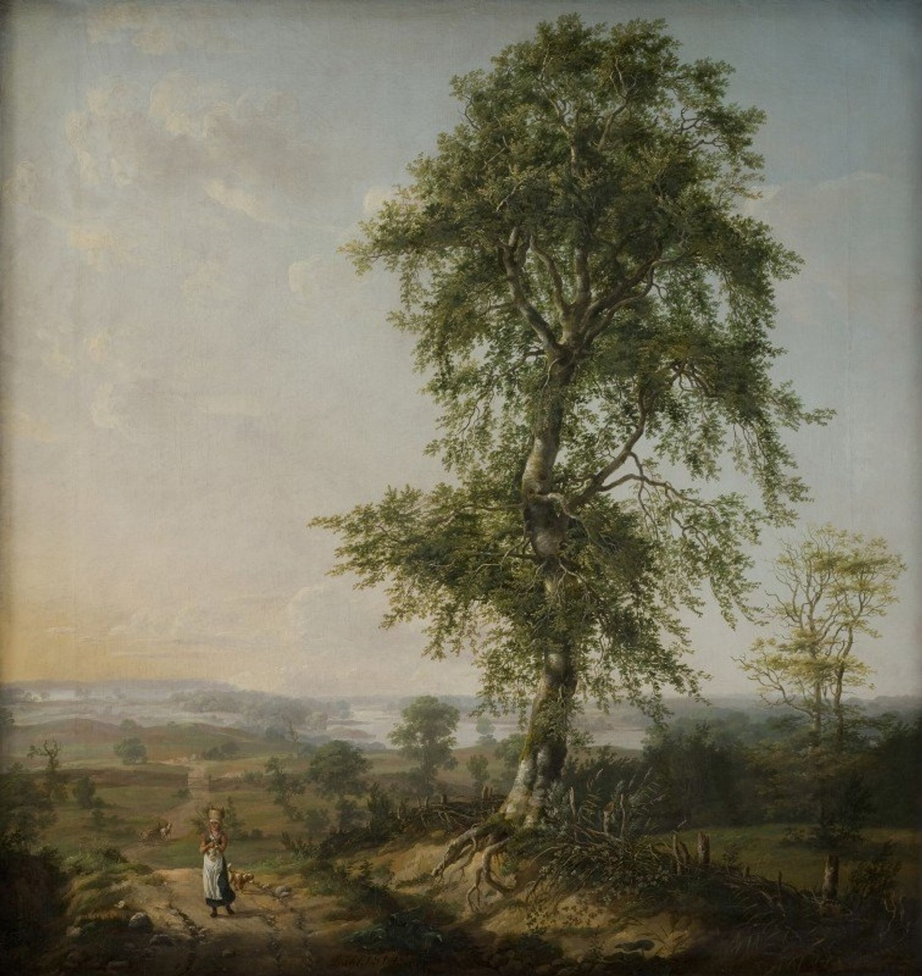 Landscape with a Big Tree by Johan Christian Dahl