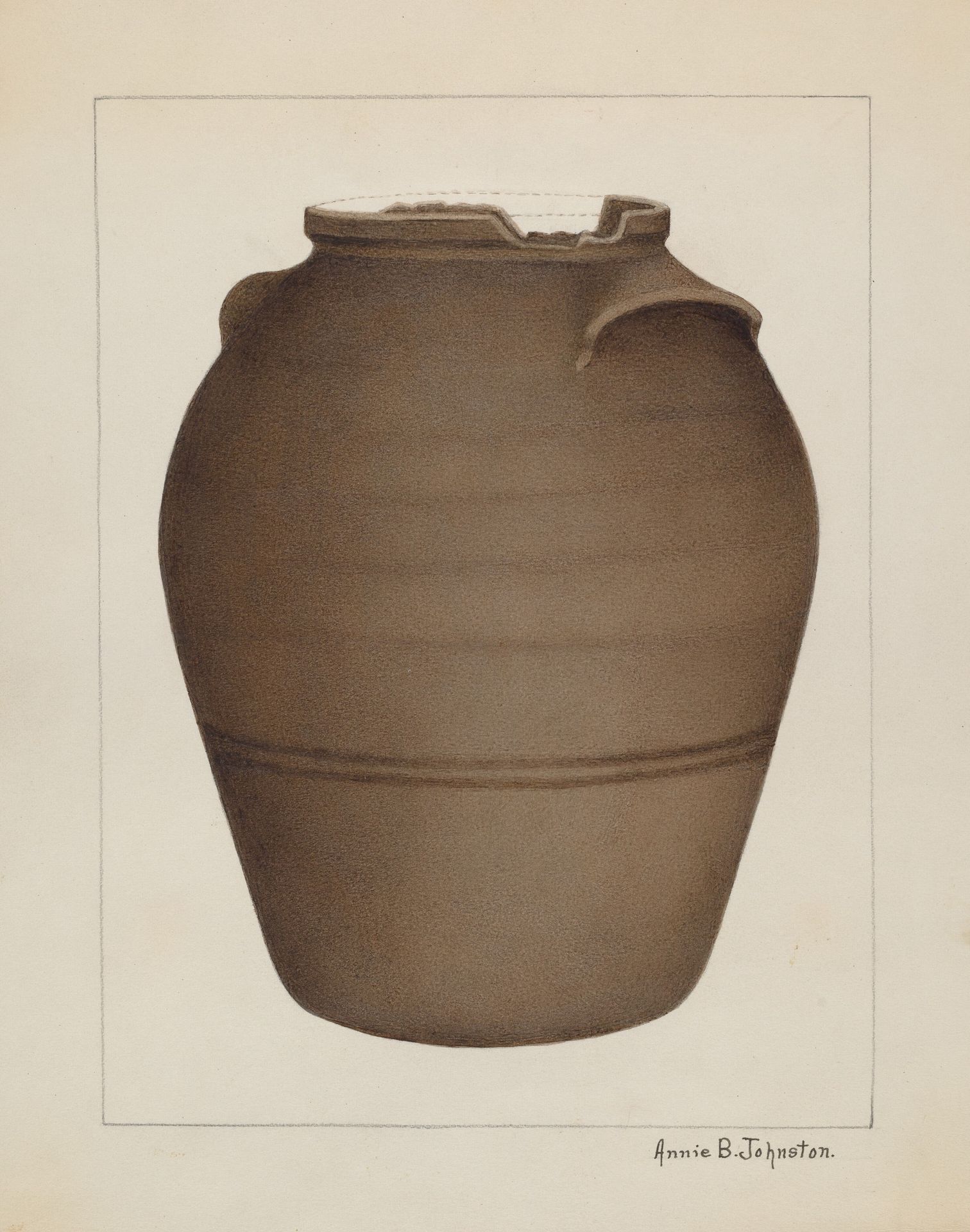 Stoneware Jar by Annie B. Johnston