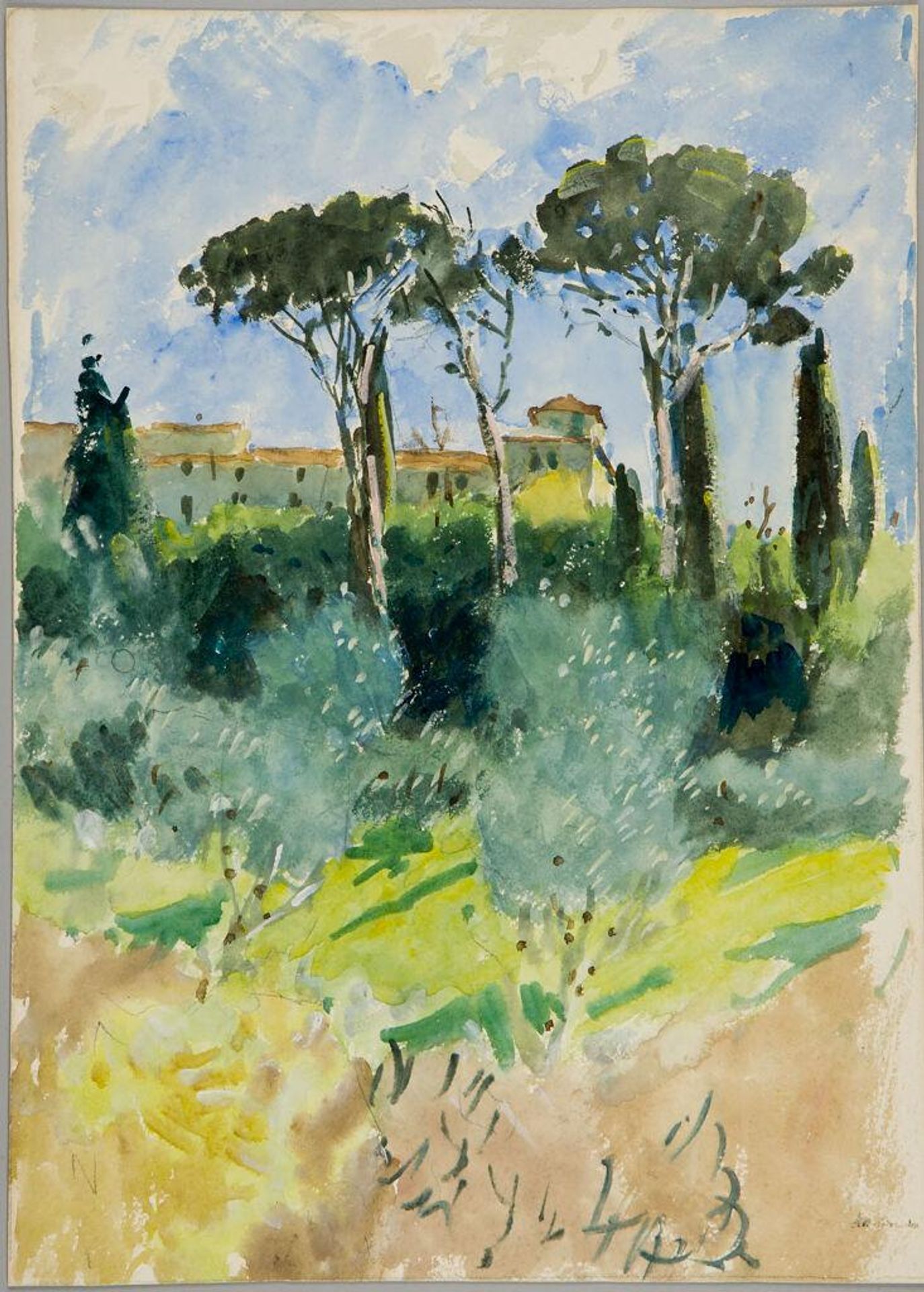 Landscape with Villa by Denman Waldo Ross
