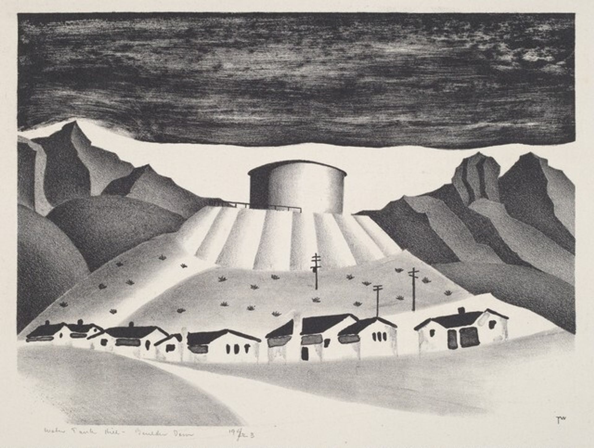 Water Tank Hill - Boulder Dam by Theo Ballou White