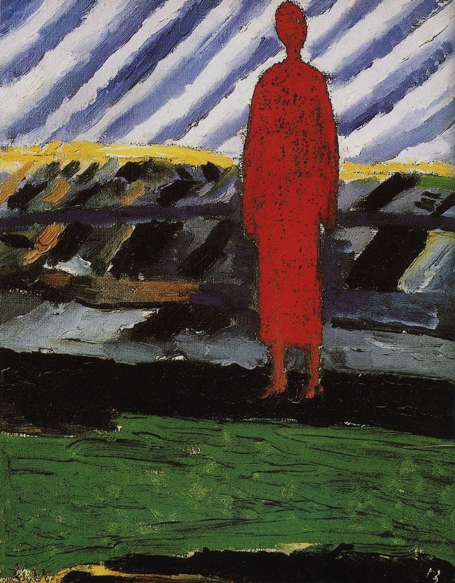 Red Figure by Kazimir Malevich