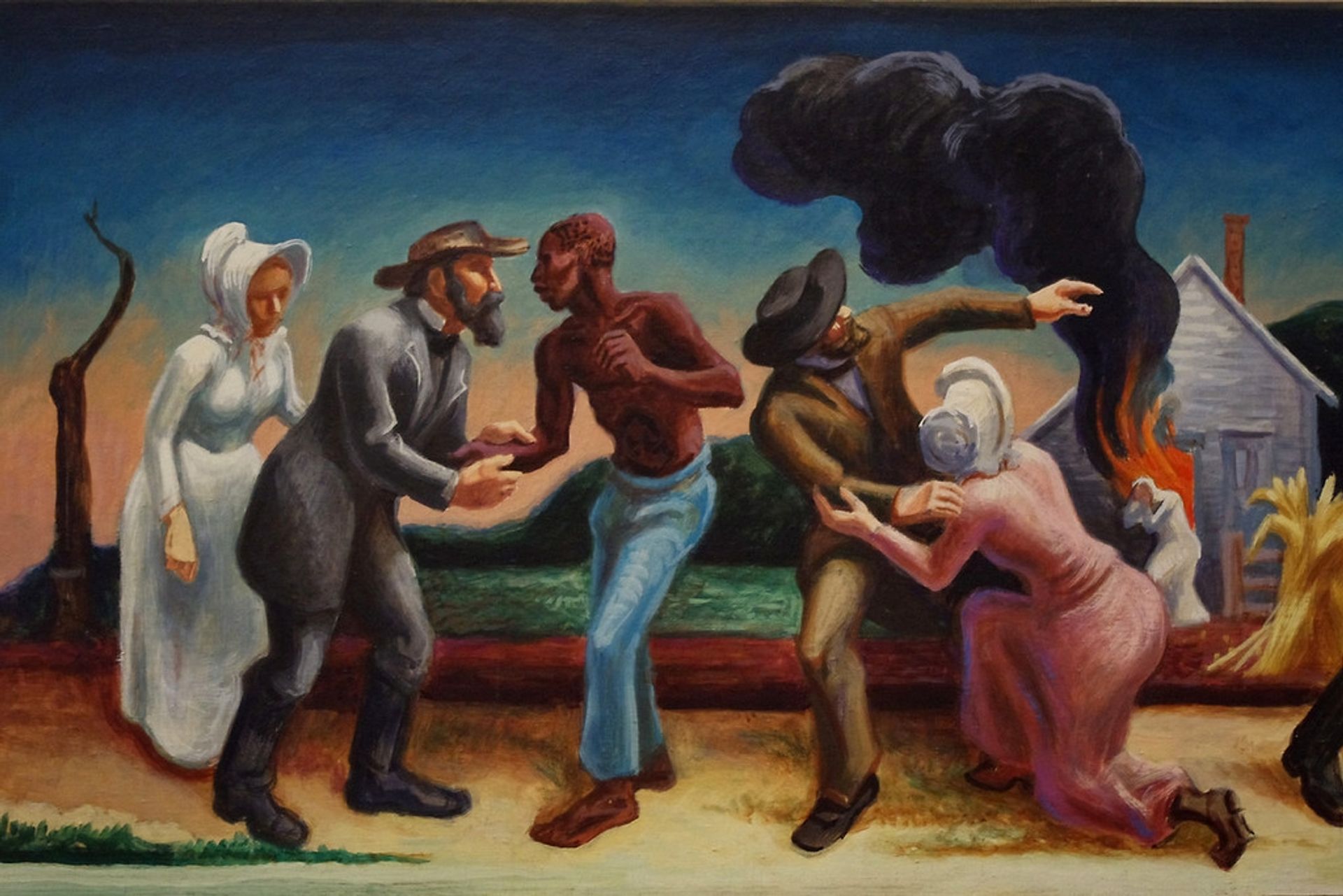 A Social History of the State of Missouri (detail) by Thomas Hart Benton