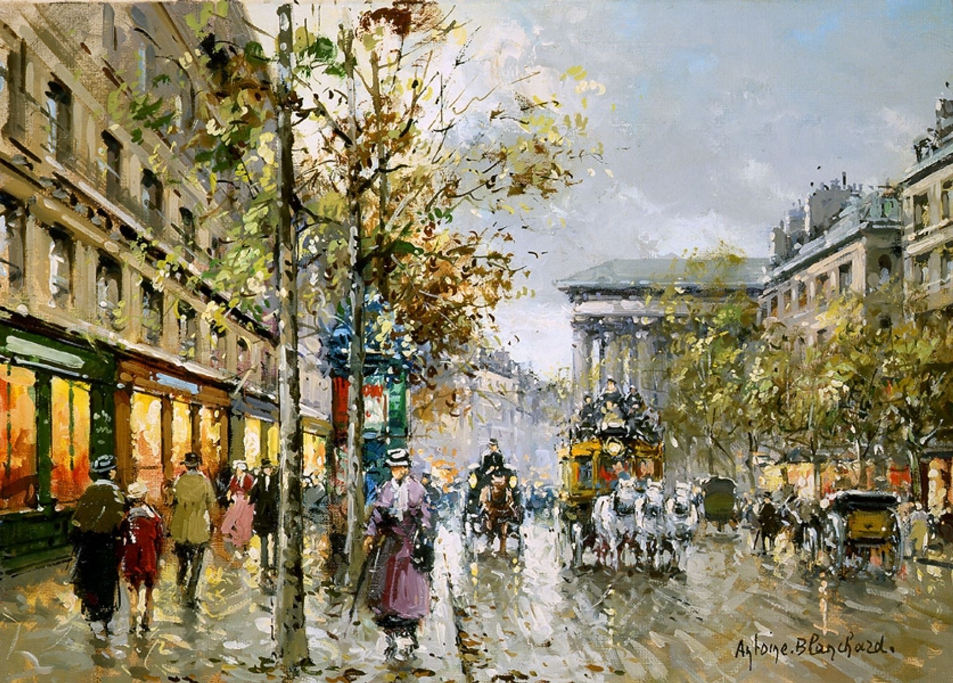 Boulevard de la Madeleine by Antoine Blanchard