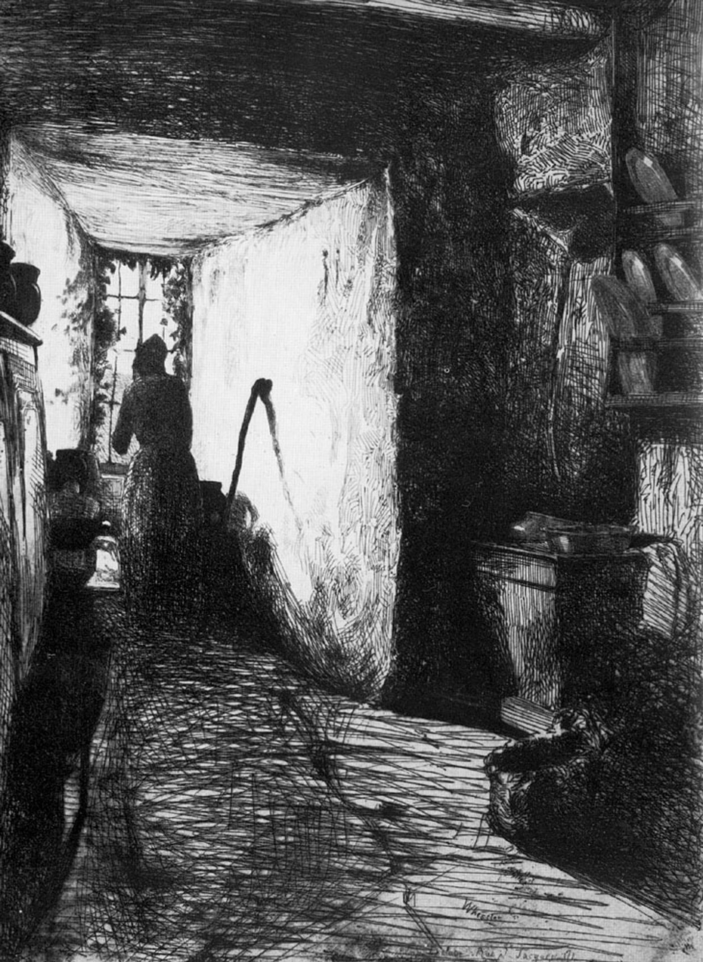 The Kitchen by James Abbott McNeill Whistler