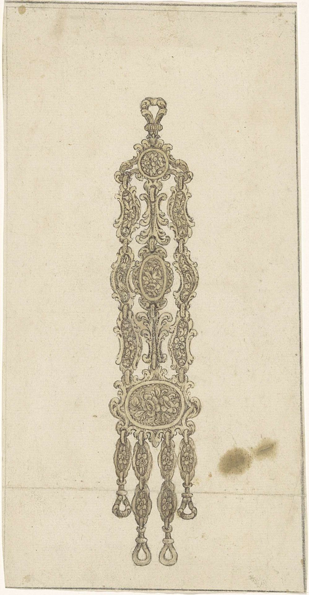 Ontwerp voor een chatelaine by Luigi Valadier