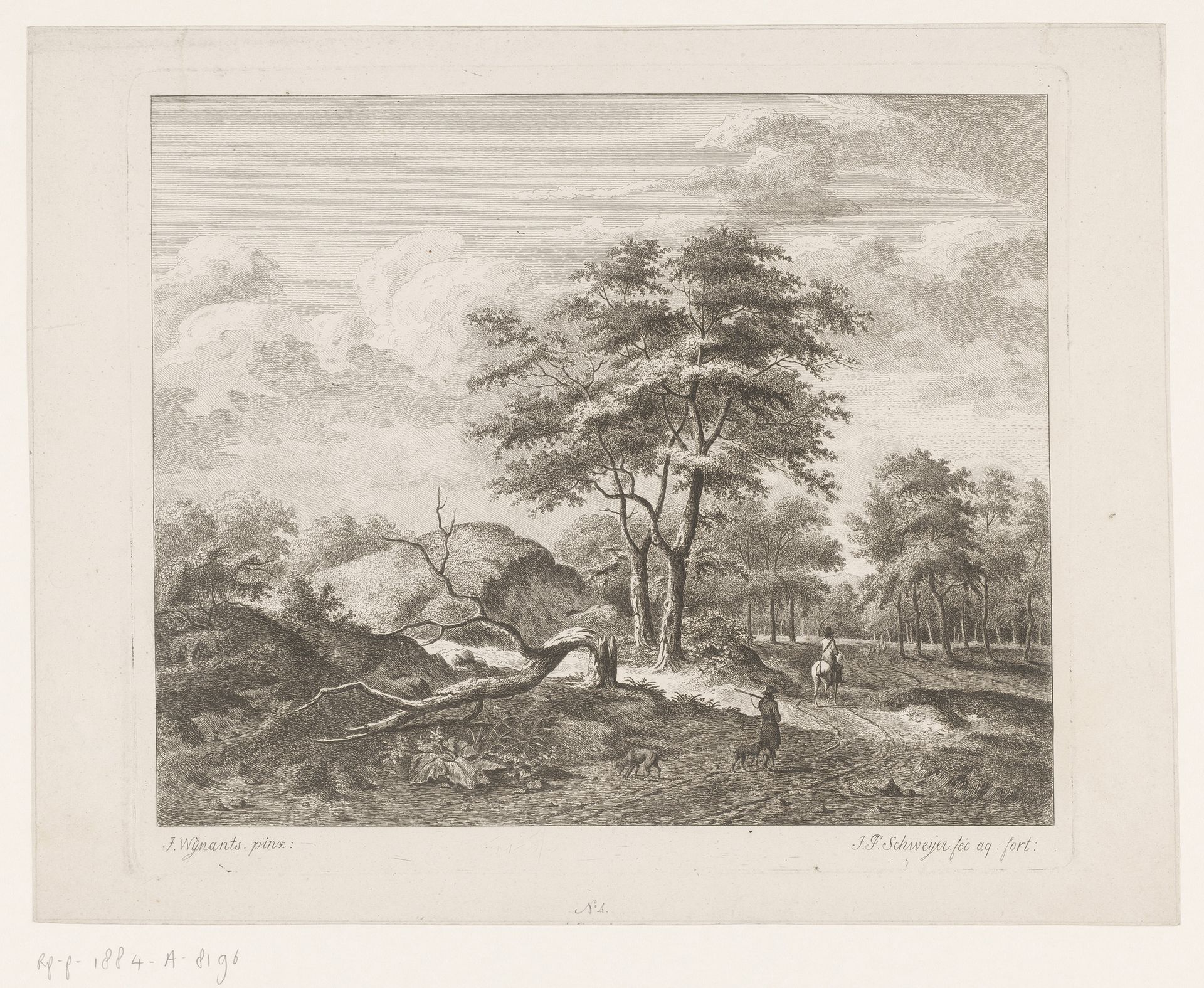 Bosgezicht by Jeremias Paul Schweyer