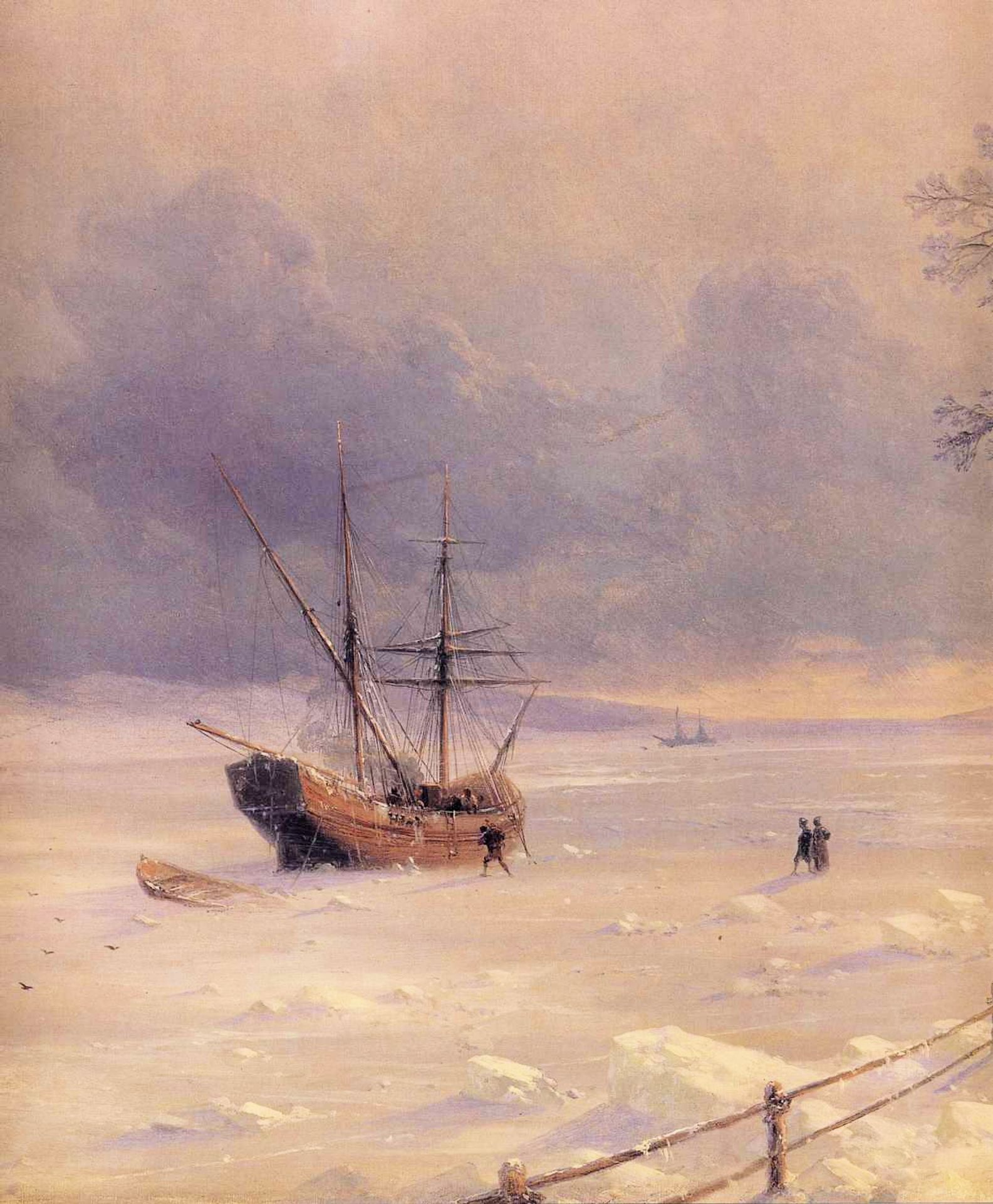 Frozen Bosphorus Under Snow by Ivan Konstantinovich Aivazovsky