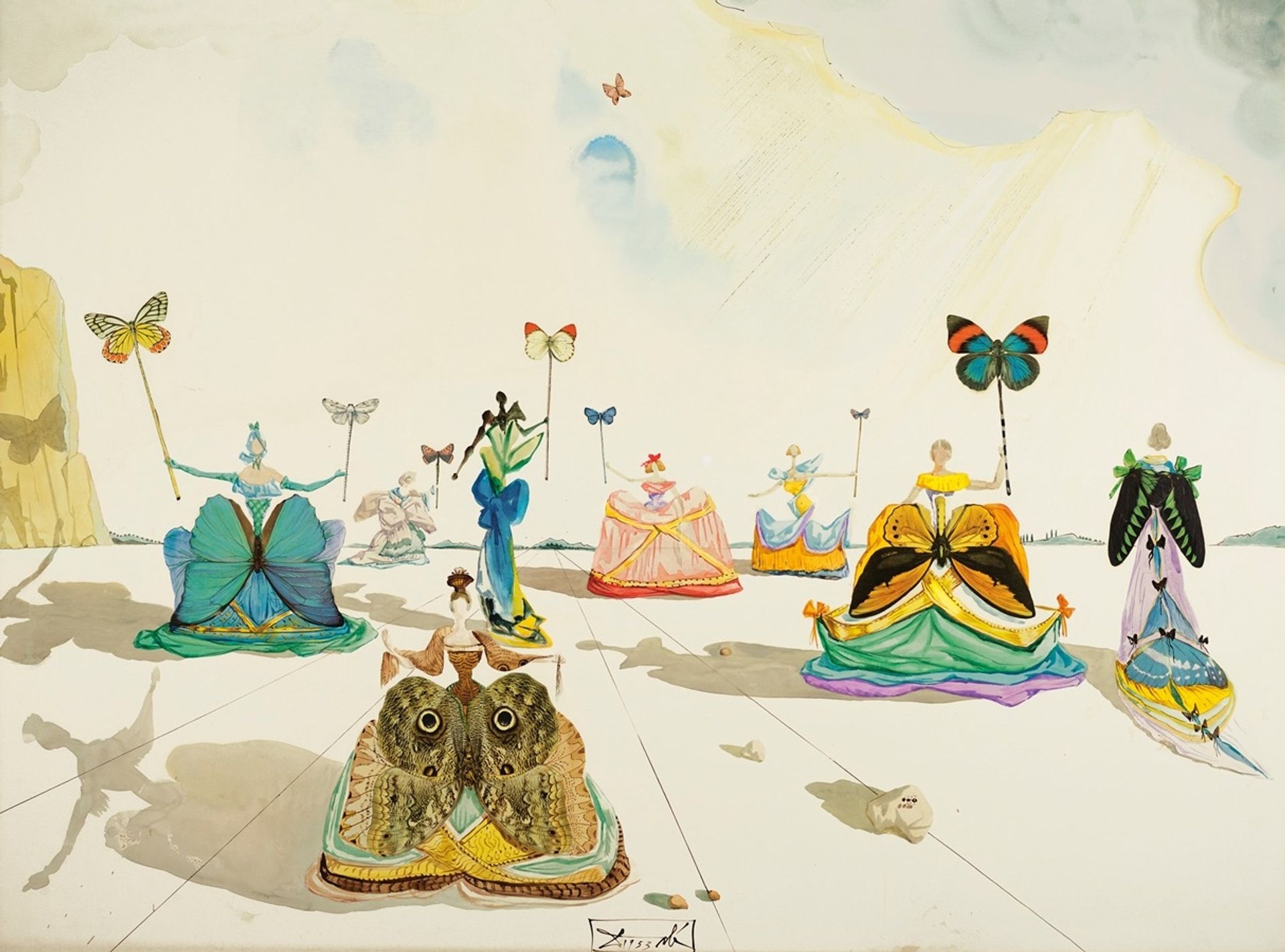 Femmes aux papillons by Salvador Dalí