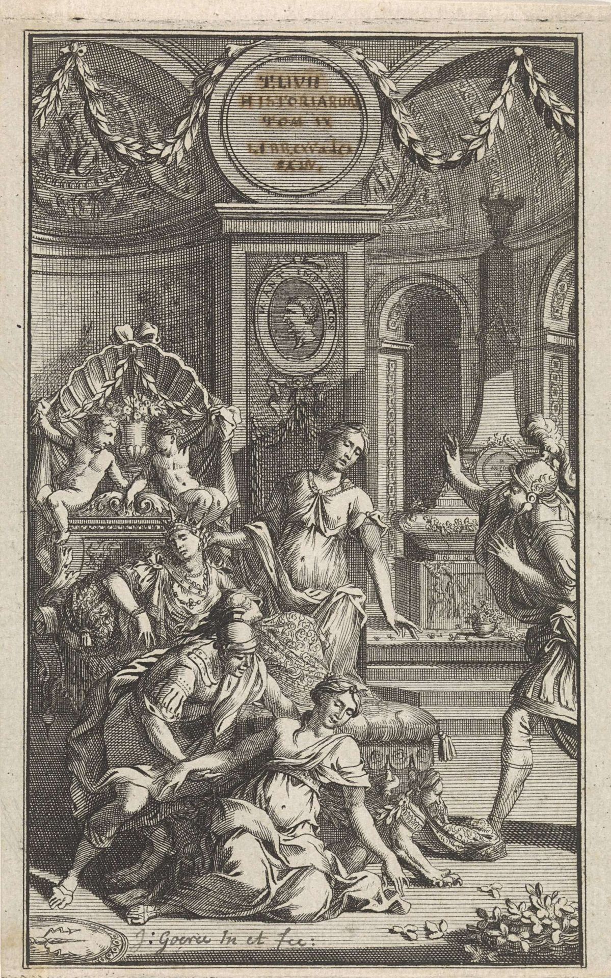 Zelfmoord van Cleopatra by Jan Goeree