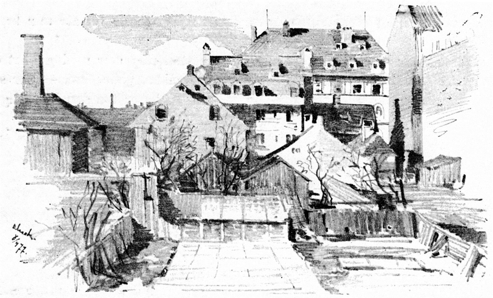 Fra Mitt Vindu I Schwanthalerstrasse by Theodor Severin Kittelsen