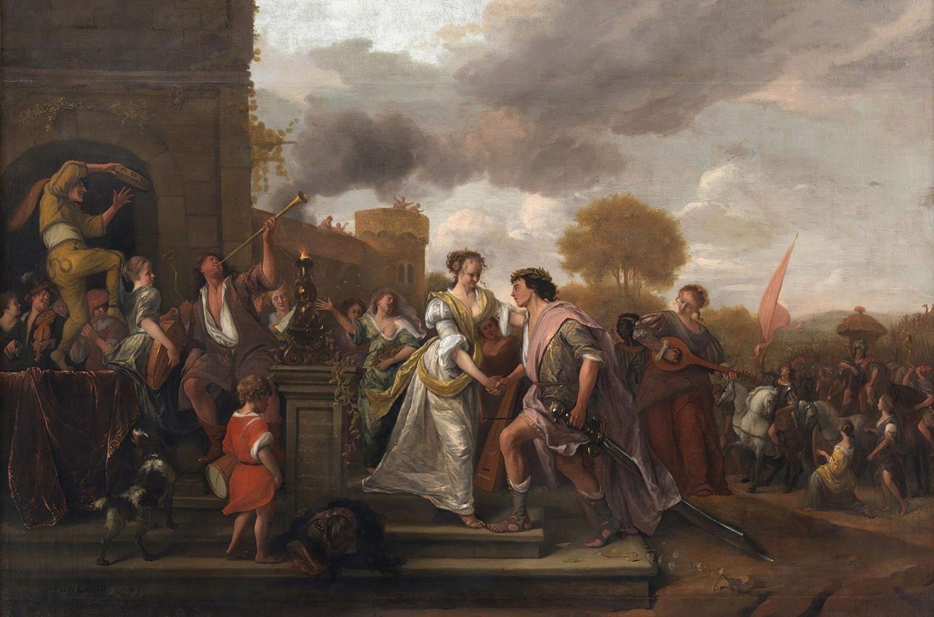David Returning Victorious after Defeating Goliath and the Philistines by Jan Steen