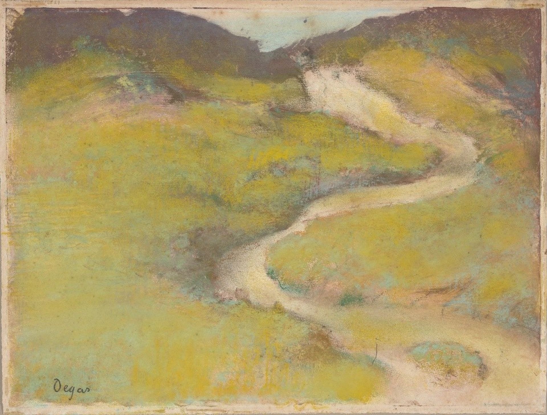 Pathway in a Field by Edgar Degas