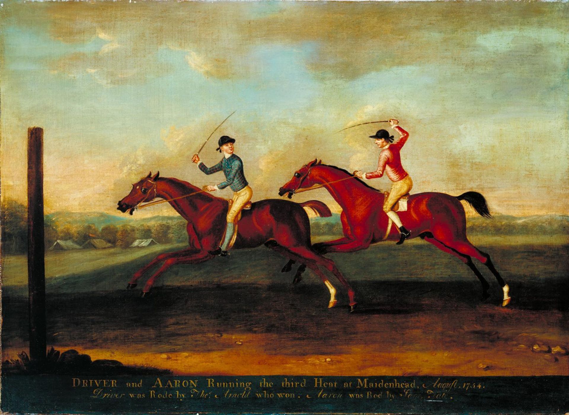 The Match between Aaron and Driver at Maidenhead, Aug. 1754: Driver Winning the Third Heat by  Richard Roper