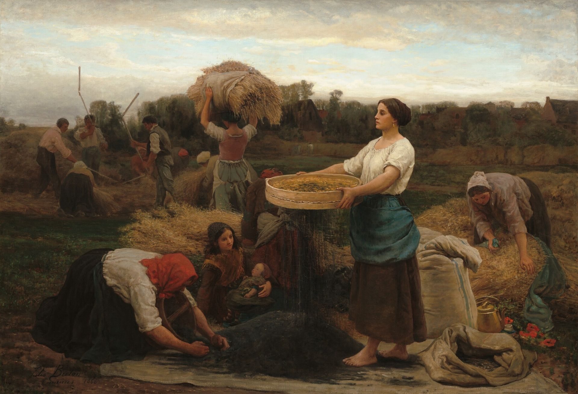 Harvesting Rapeseed by Jules Breton