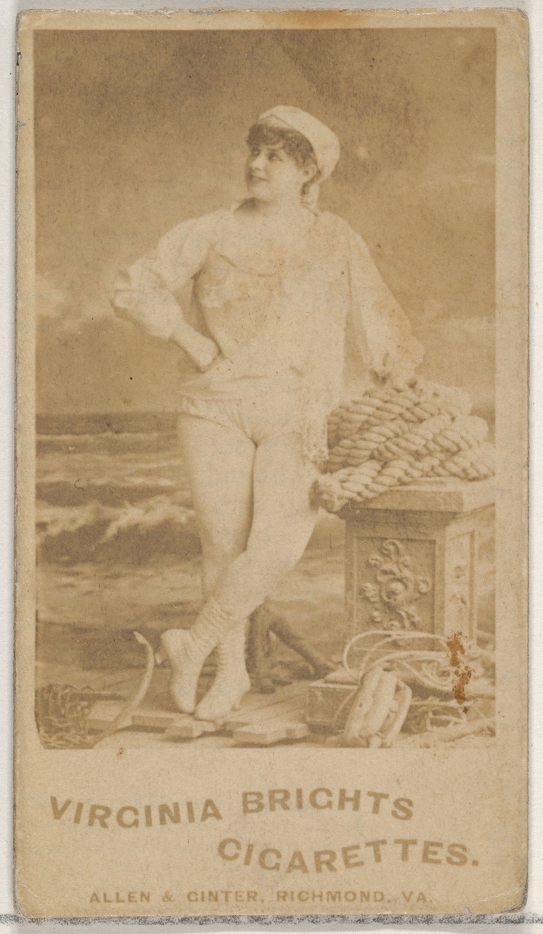 From the Actors and Actresses series (N45, Type 5) for Virginia Brights Cigarettes by Allen & Ginter
