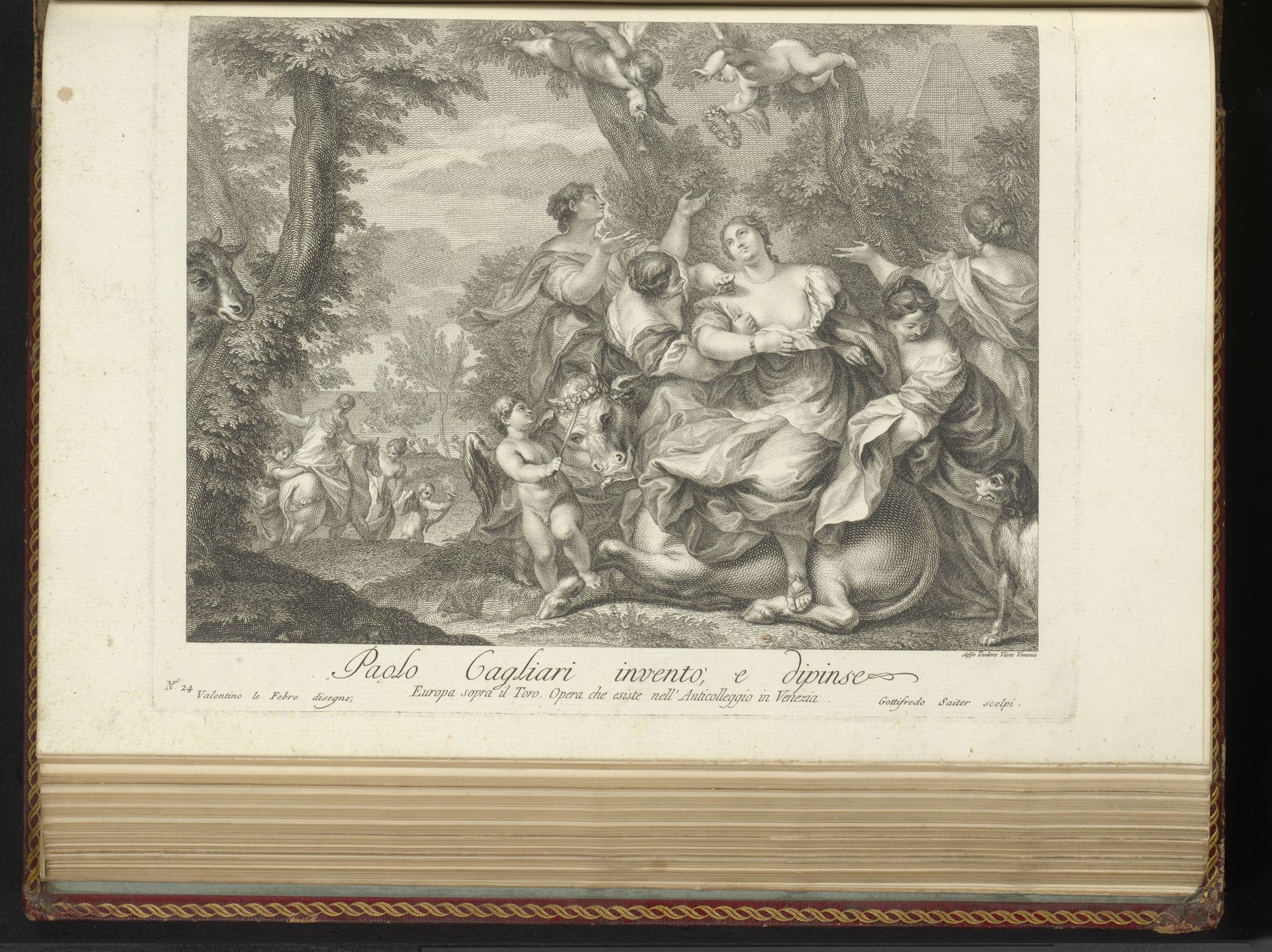Jupiter en Europa by Johann Gottfried Seutter
