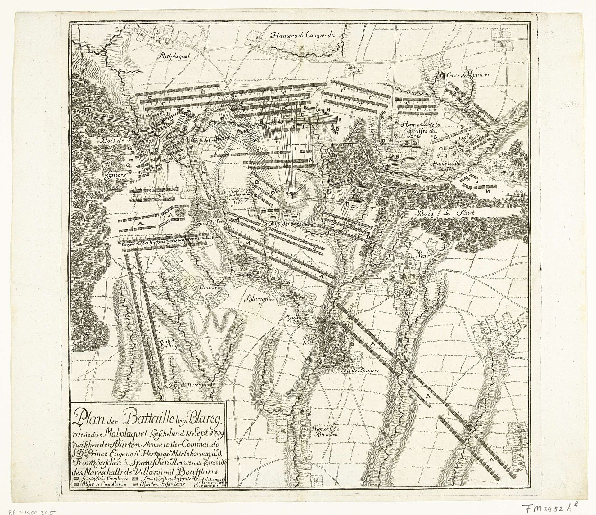 Slag bij Malplaquet, 1709 by Anonymous