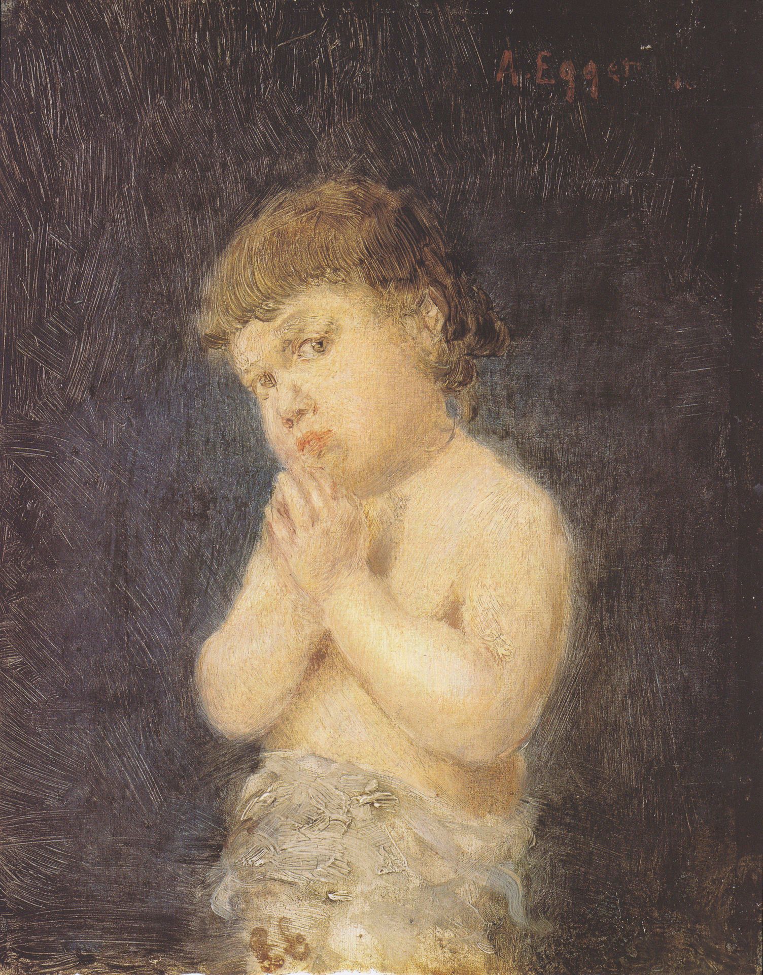 Betendes Kind by Albin Egger-Lienz