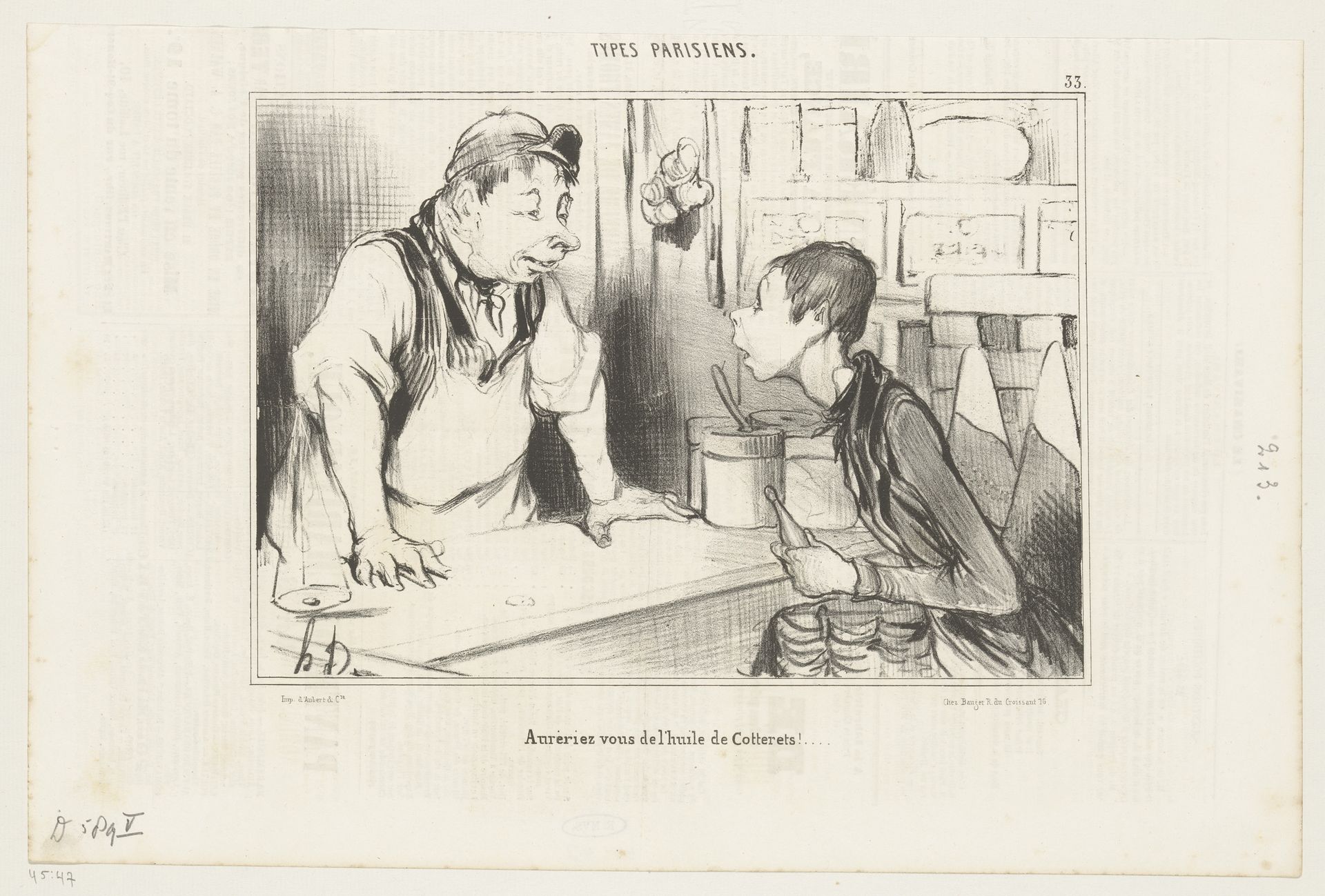 Jongen bij een kruidenier by Honoré Daumier