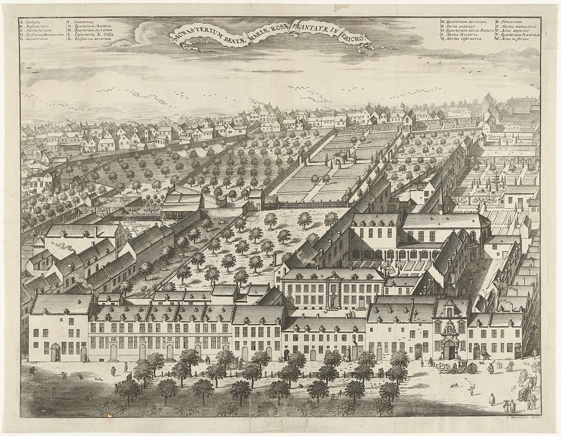 Regularissenklooster Jericho, Brussel by Jacobus Harrewijn