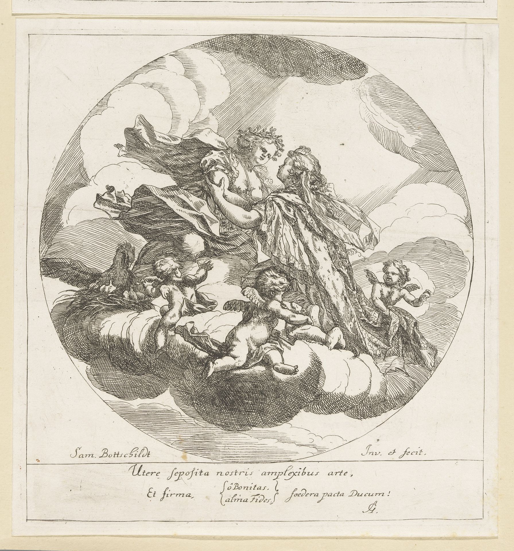 Bonitas (Goedheid) en Fides (Geloof) by Samuel Bottschild