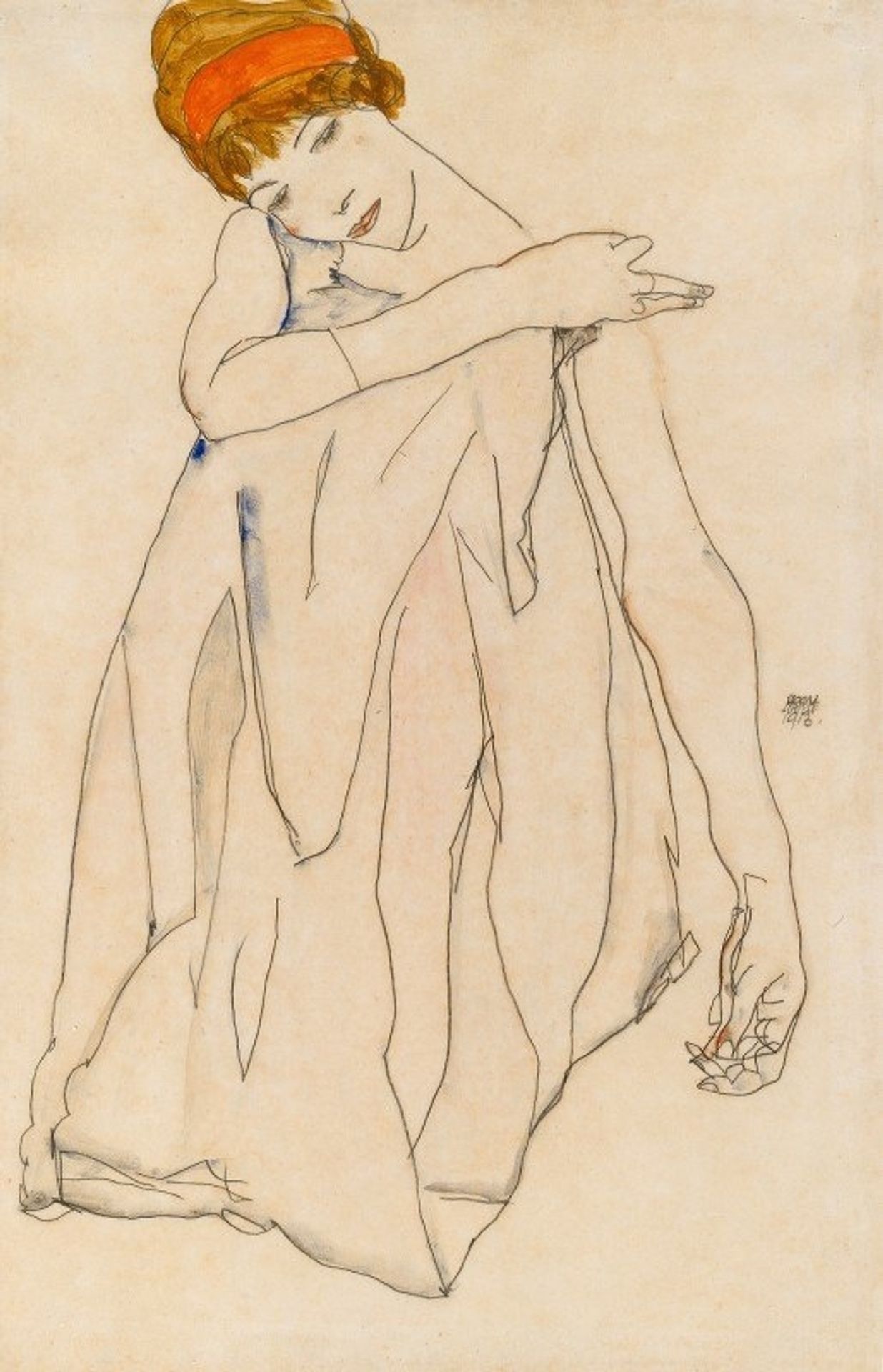 Dancer by Egon Schiele