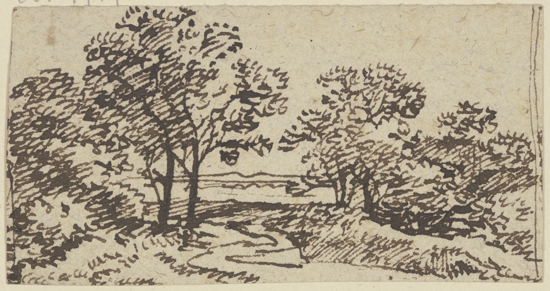 Group of trees by Franz Kobell