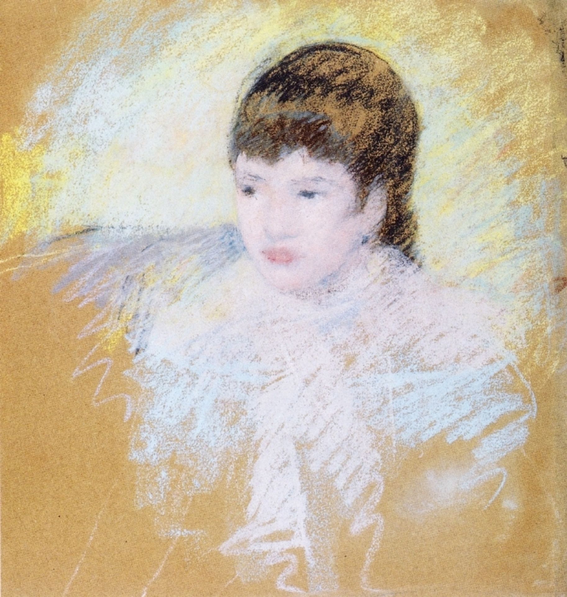 Young Girl with Brown Hair by Mary Cassatt