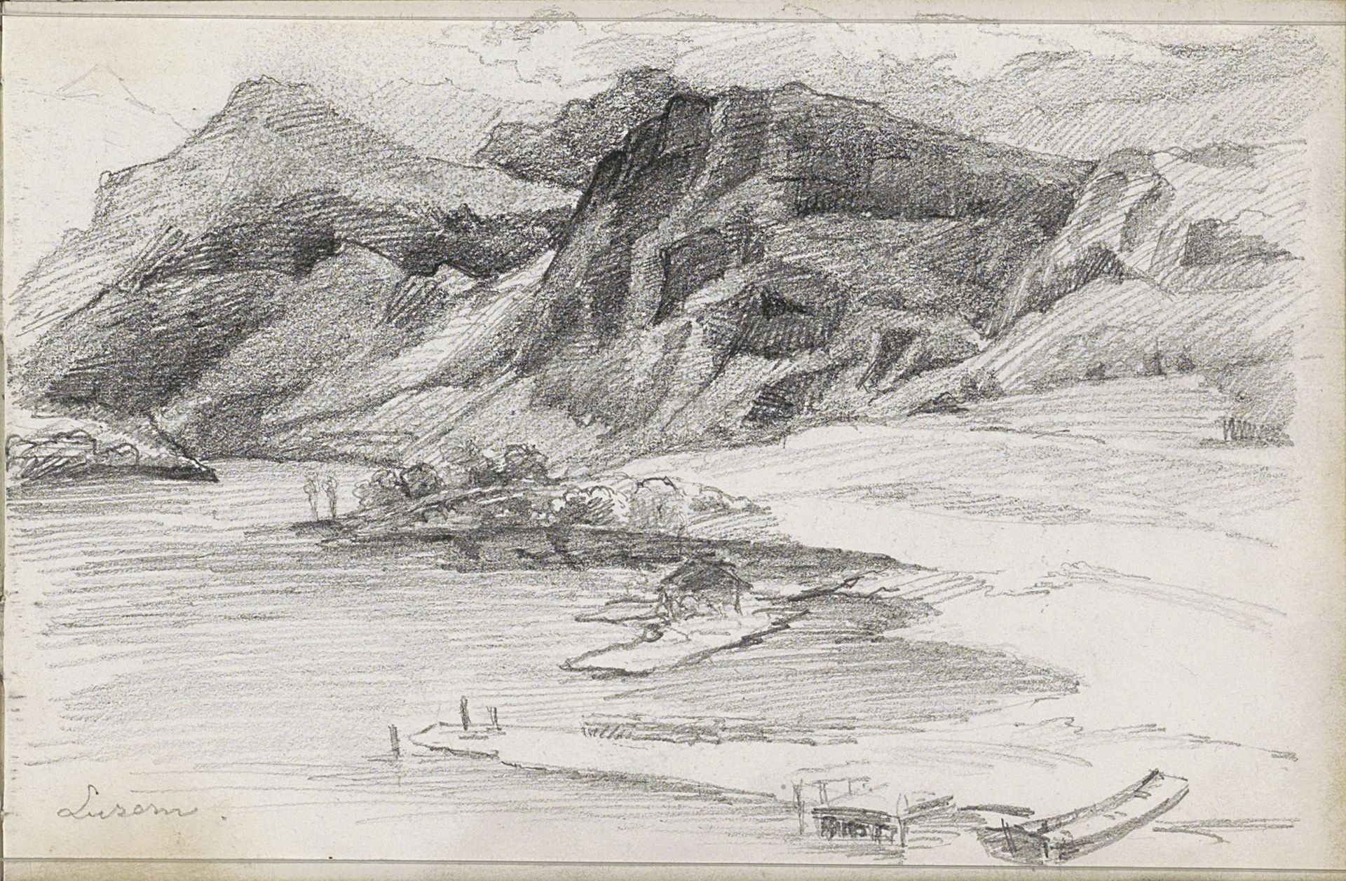 Kust bij Luzern by Isaac Gosschalk