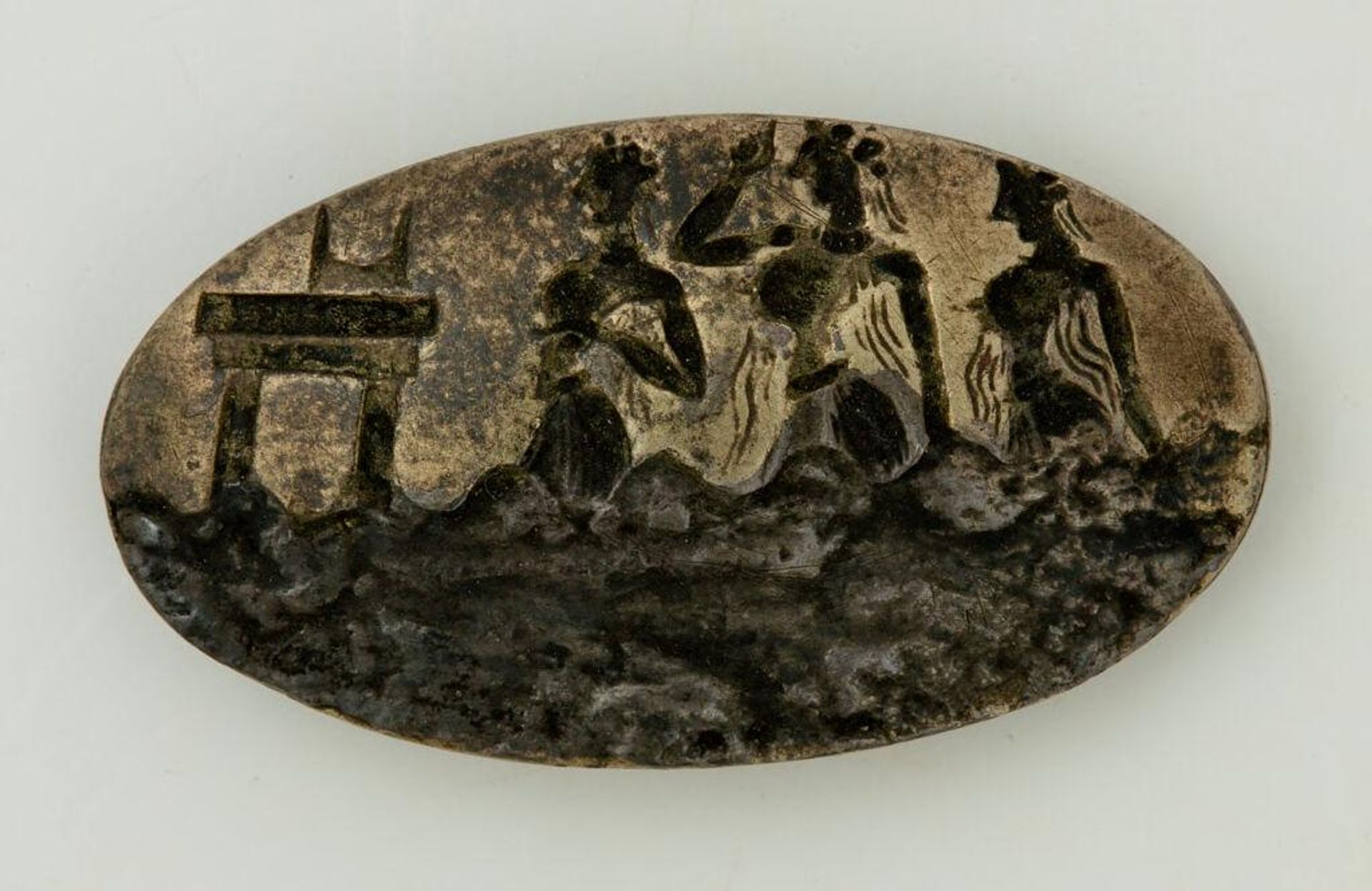 Reproduction of a Gold Mycenaean Ring by Emile GilliÃ©ron or son