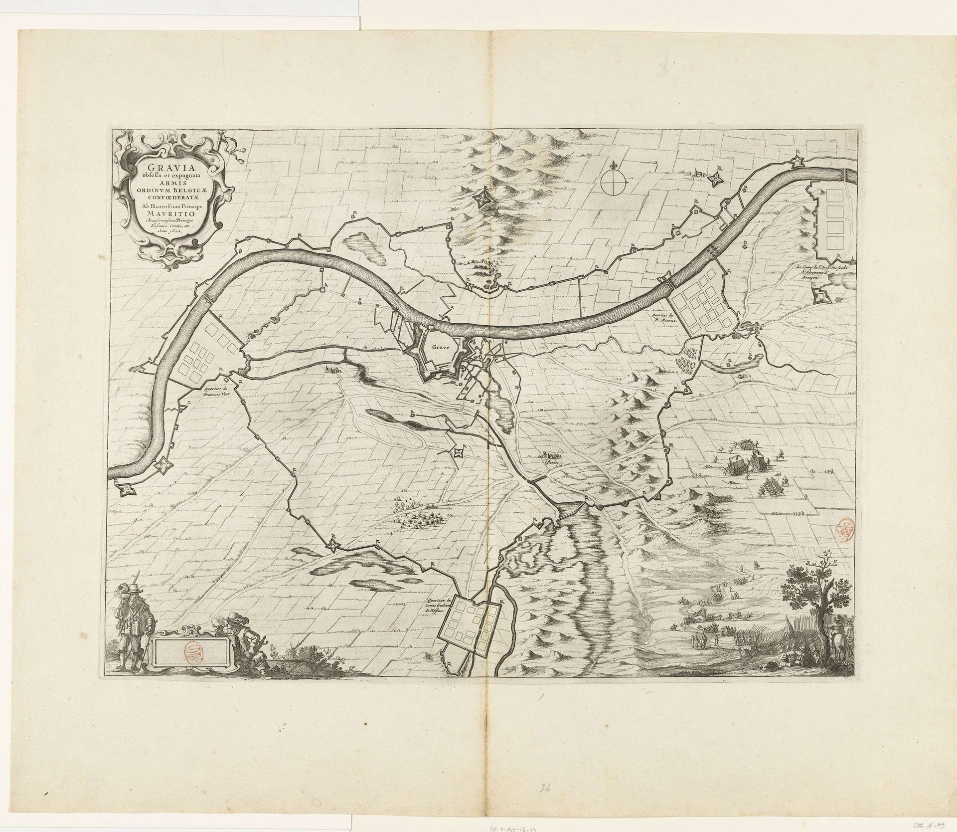 Beleg en inname van Grave door Maurits, 1602 by Anonymous