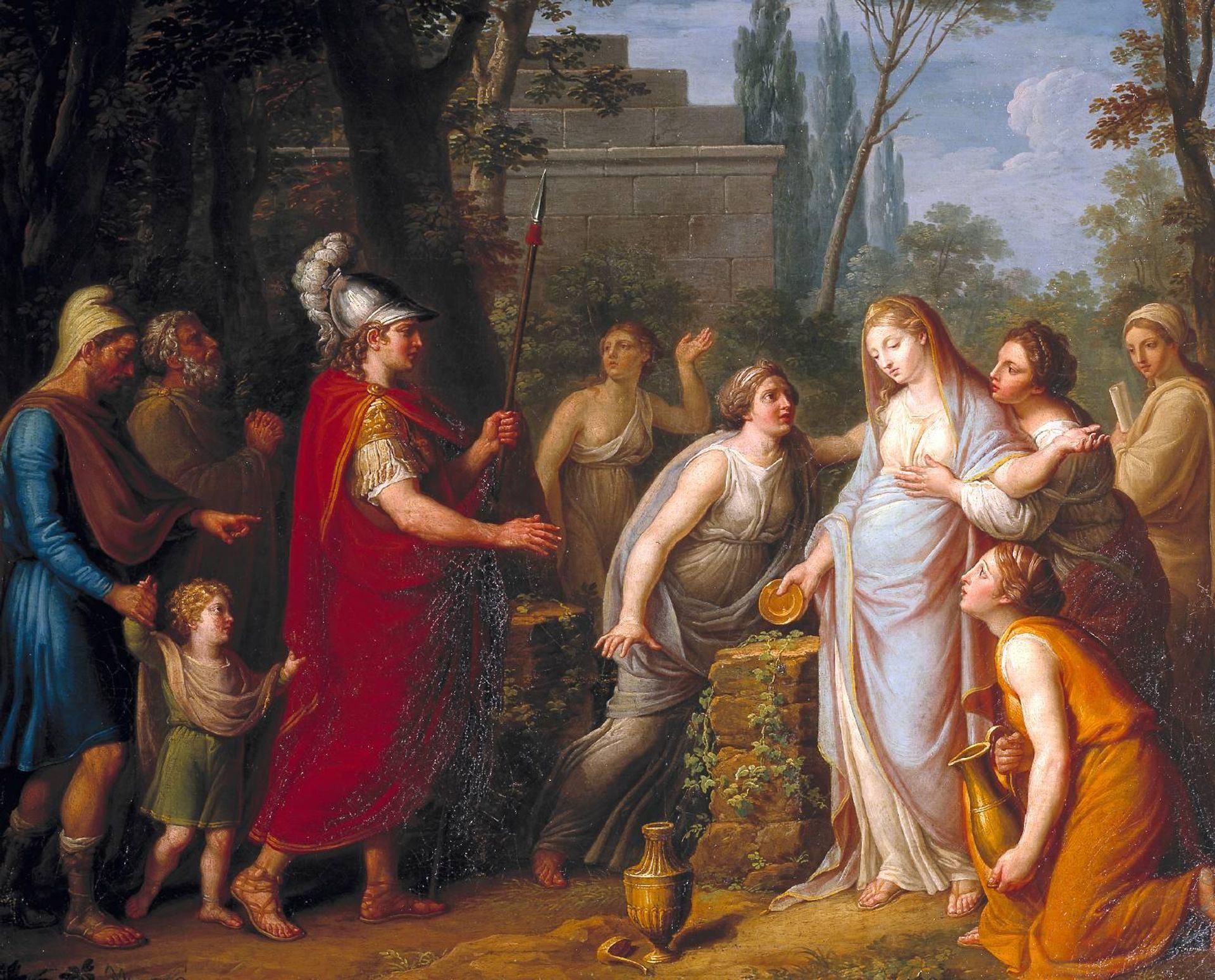 Andromache Offering Sacrifice to Hector’s Shade by  Colin Morison