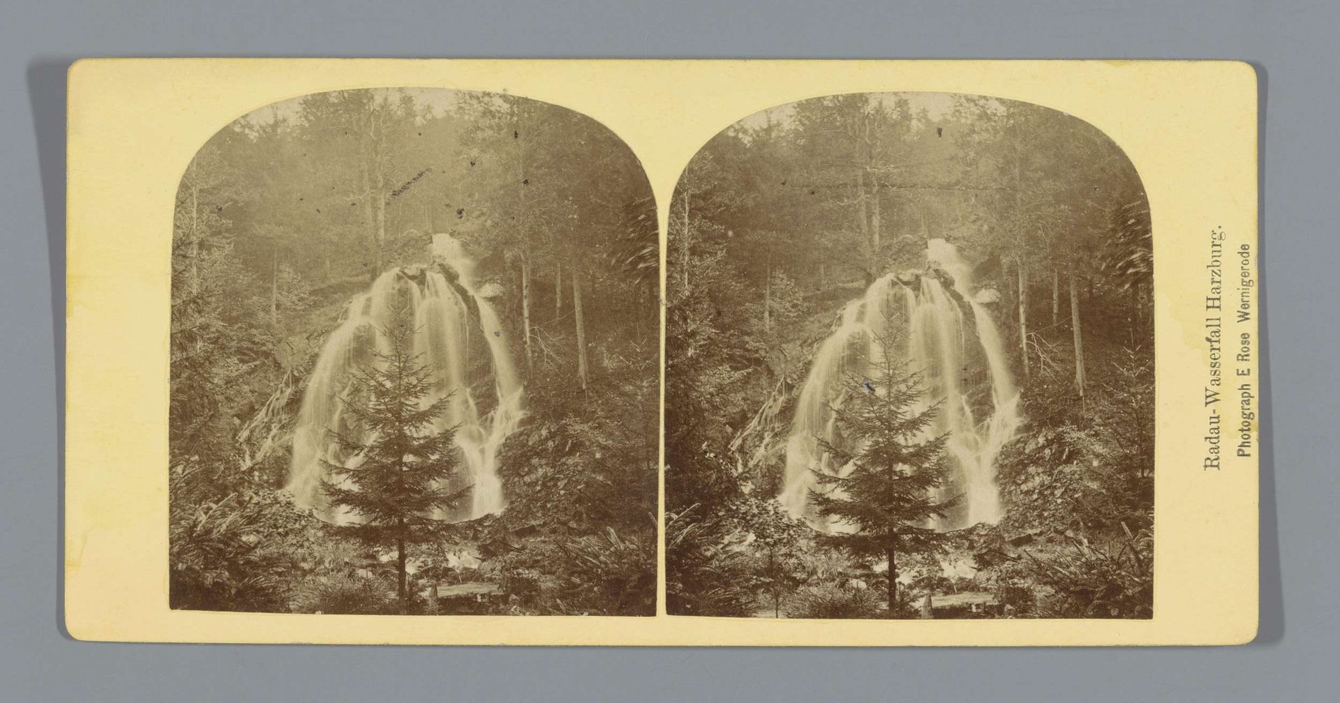 Gezicht op de Radauwasserfall nabij Bad Harzburg by E. Rose