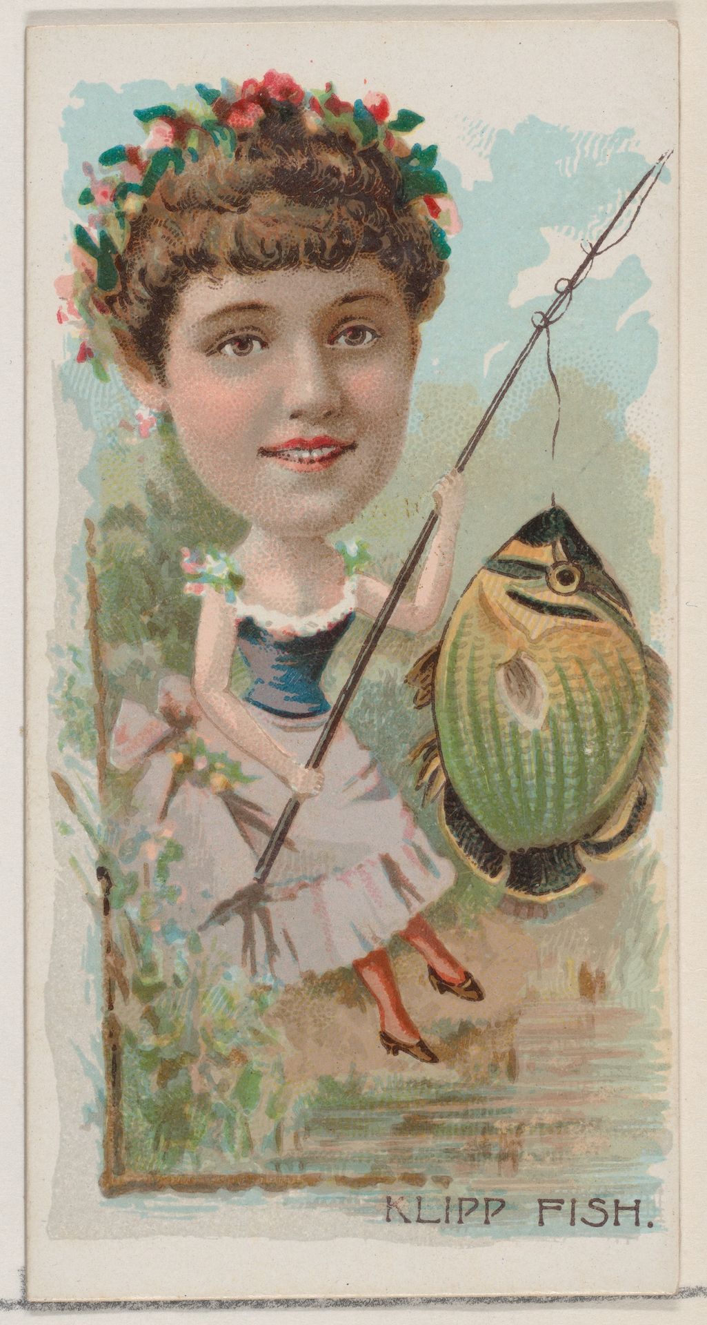 Klipp Fish, from the series Fishers and Fish (N74) for Duke brand cigarettes by Knapp & Company