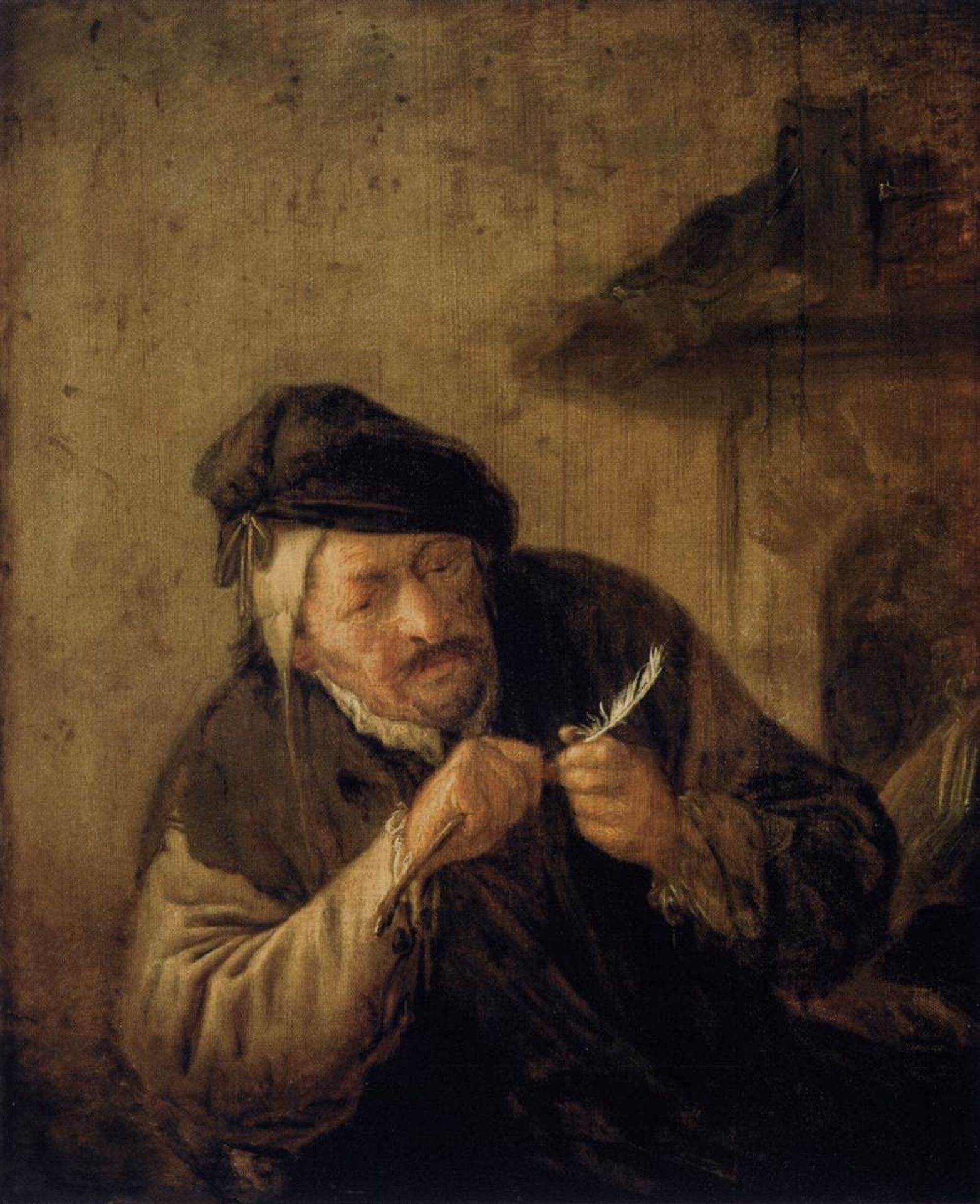 Cutting the Feather by Adriaen van Ostade