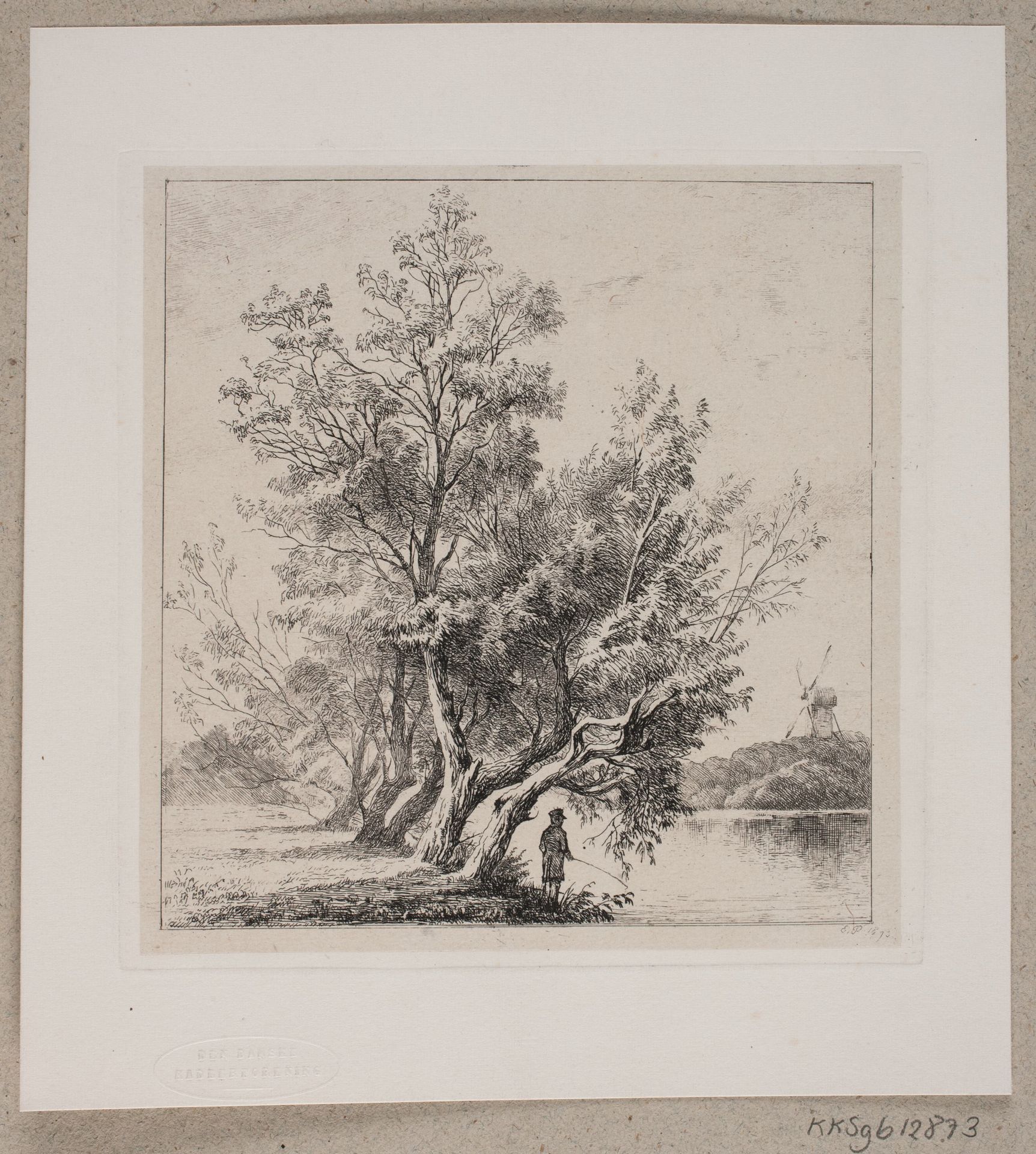 Piletræer ved stadsgraven by Edvard Petersen