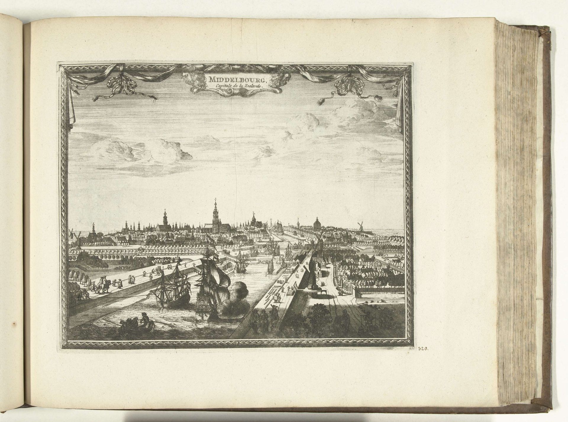 Gezicht op Middelburg, 1726 by Anonymous