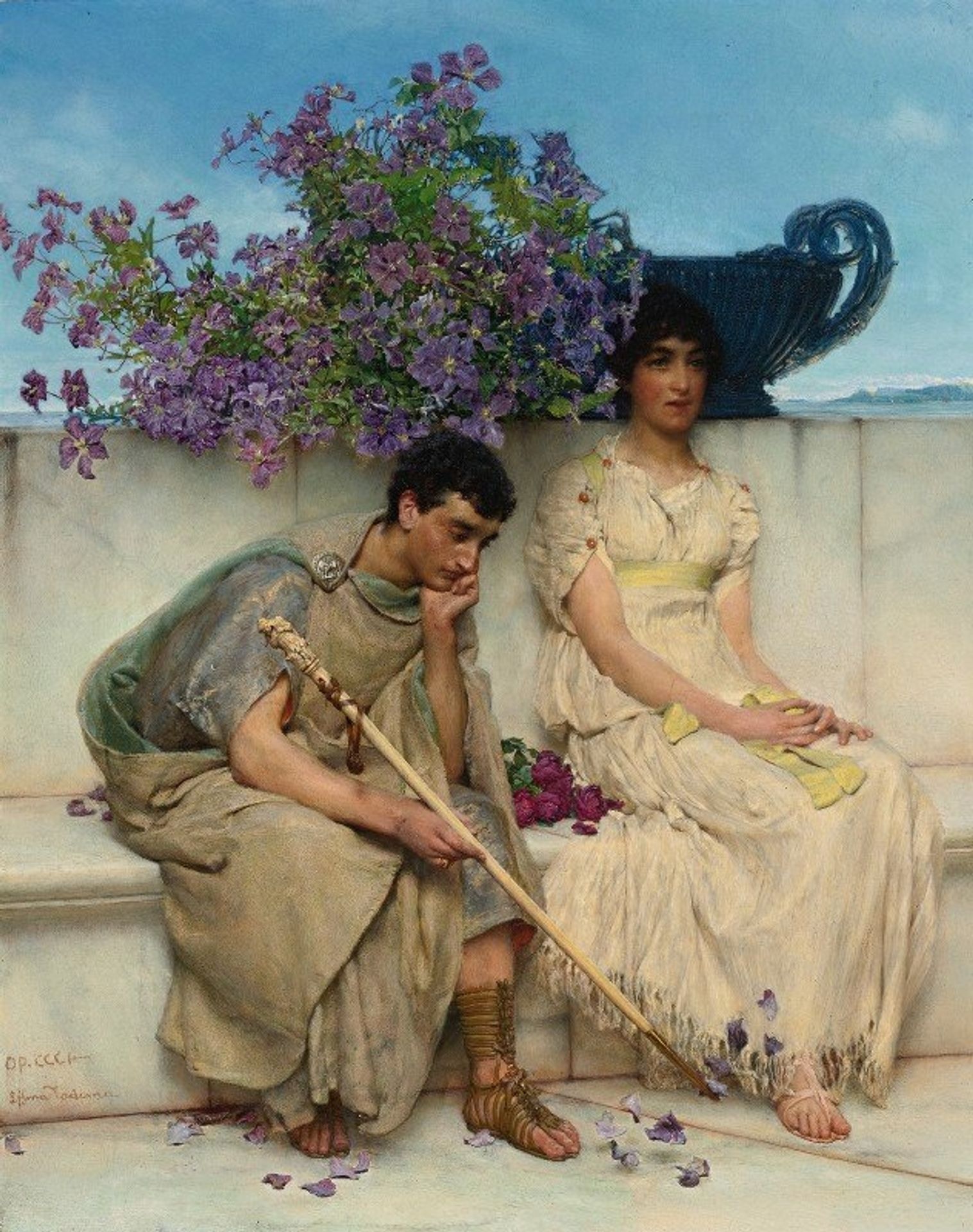 An Eloquent Silence by Lawrence Alma-Tadema