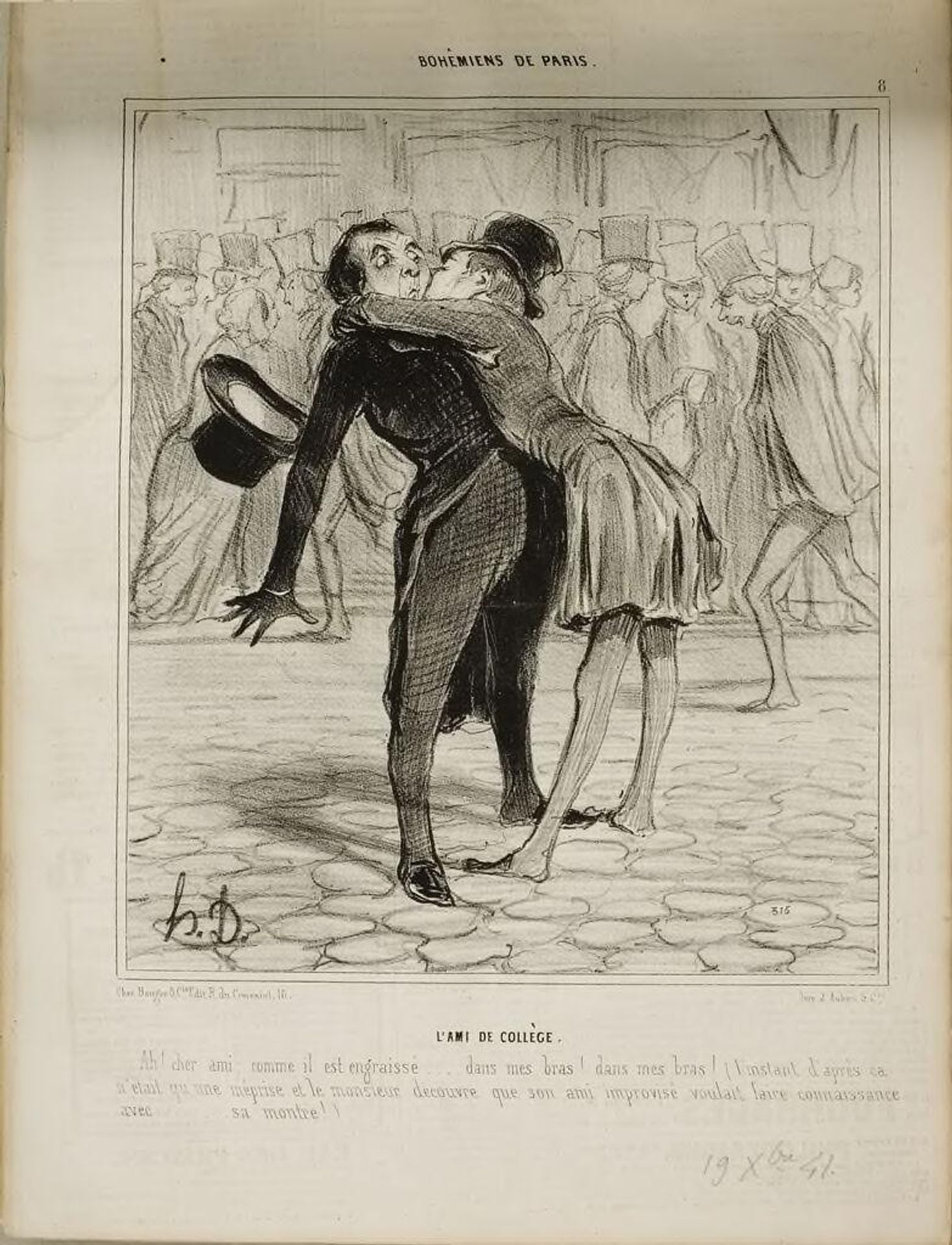 The High School Classmate by Honoré Daumier