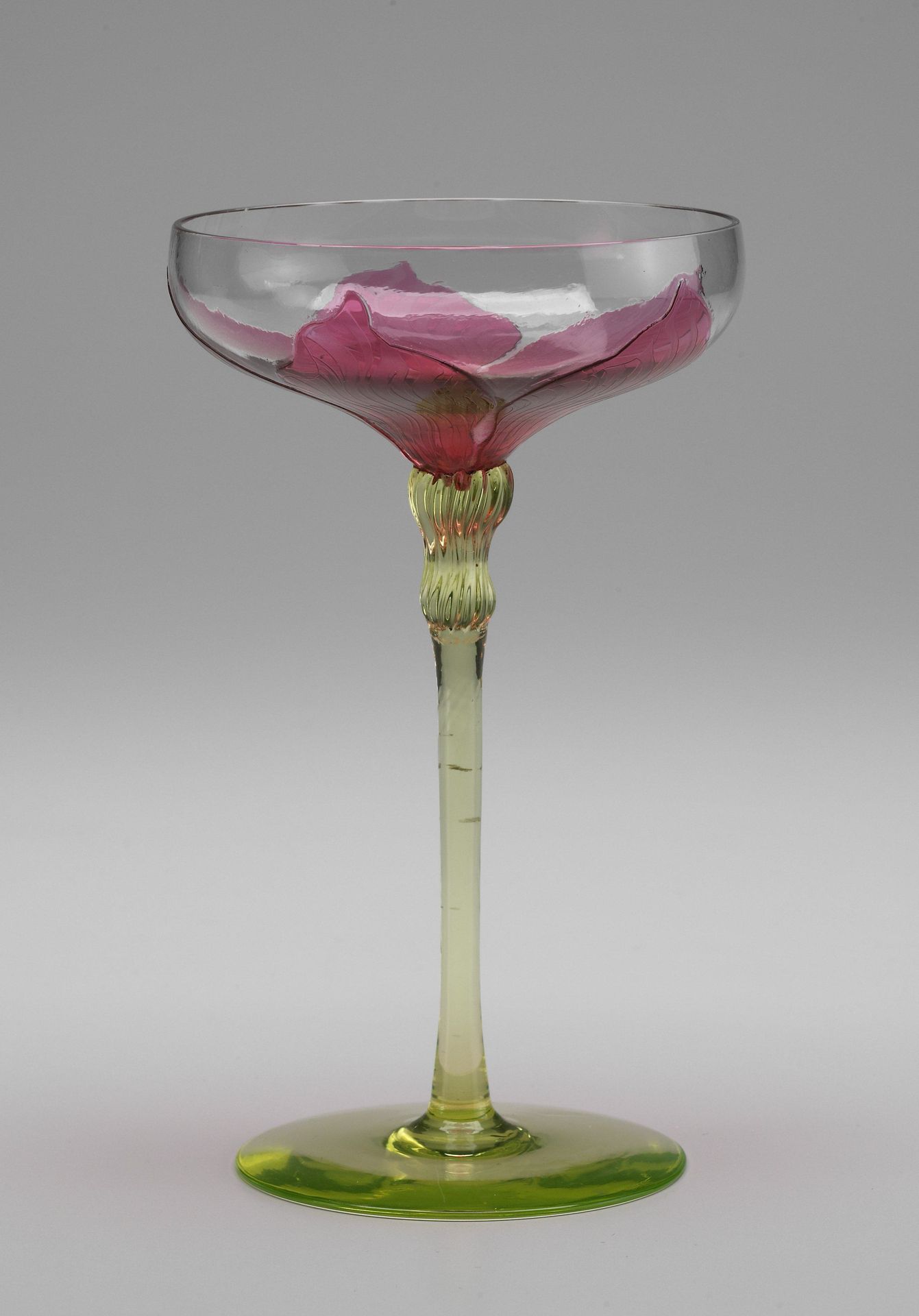 Champagne glass by Rheinische Glashütten
