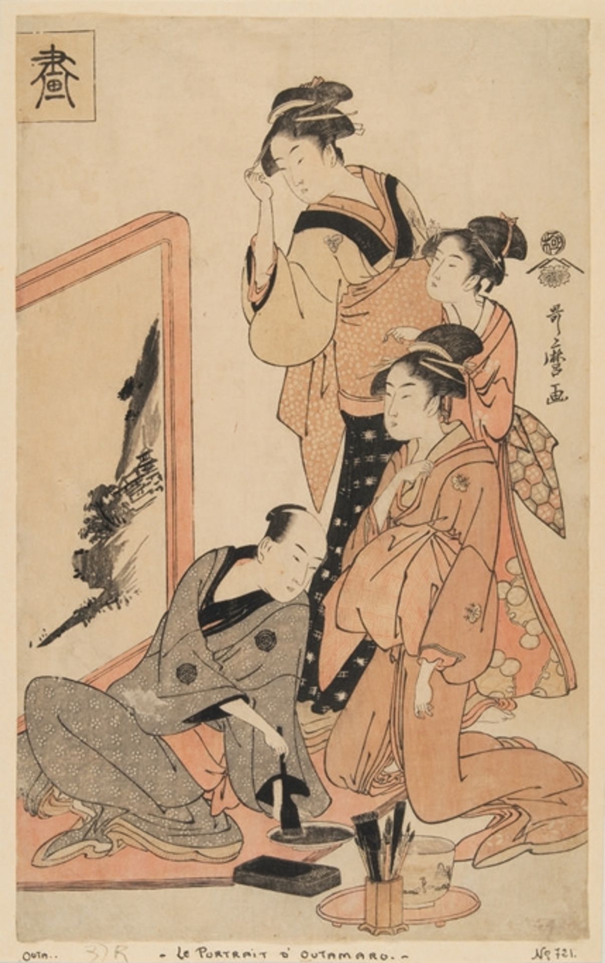 The four virtues by Kitagawa Utamaro