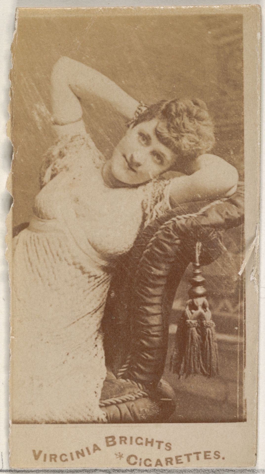 From the Actors and Actresses series (N45, Type 5) for Virginia Brights Cigarettes by Allen & Ginter