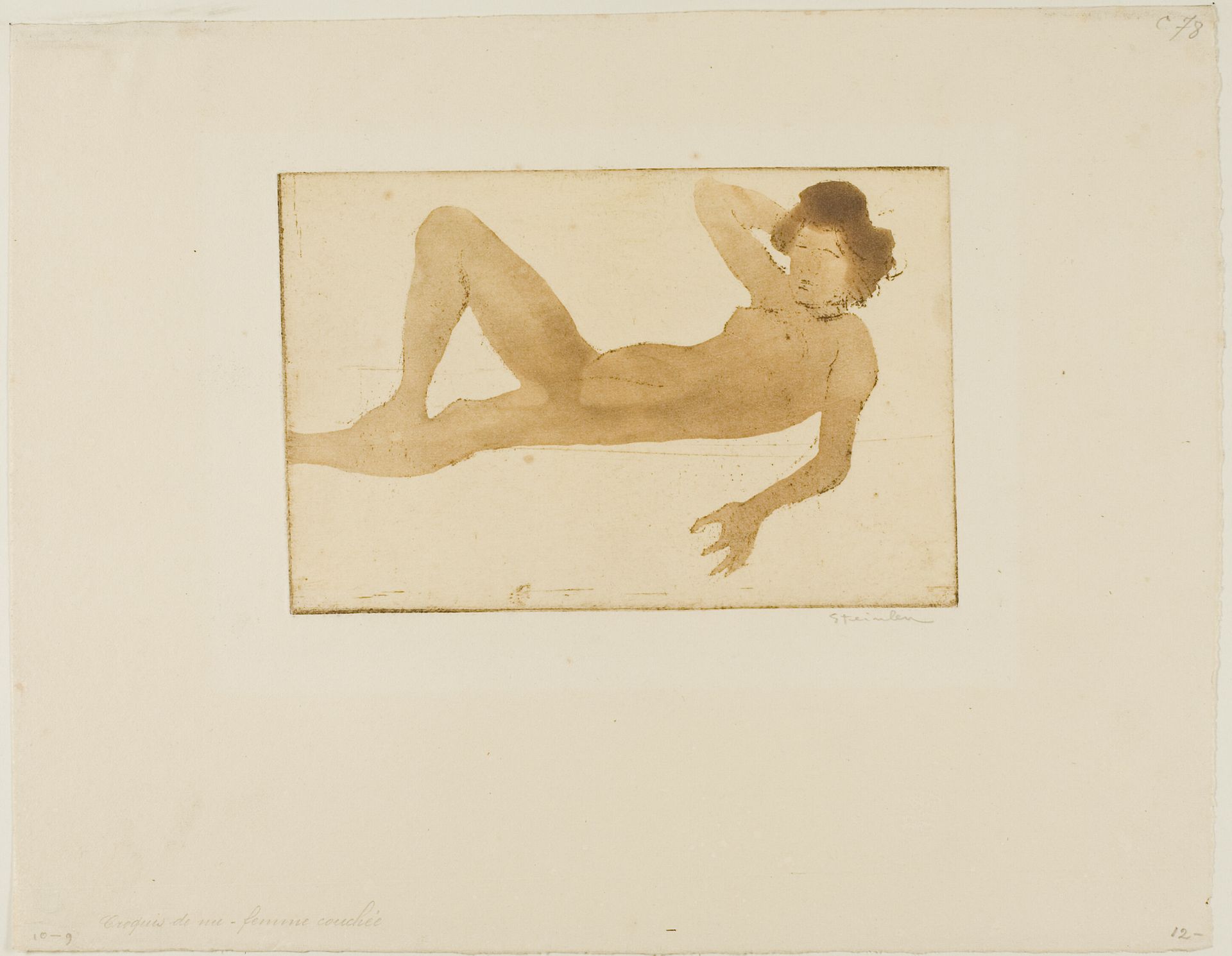 Reclining Woman by Théophile Alexandre Steinlen