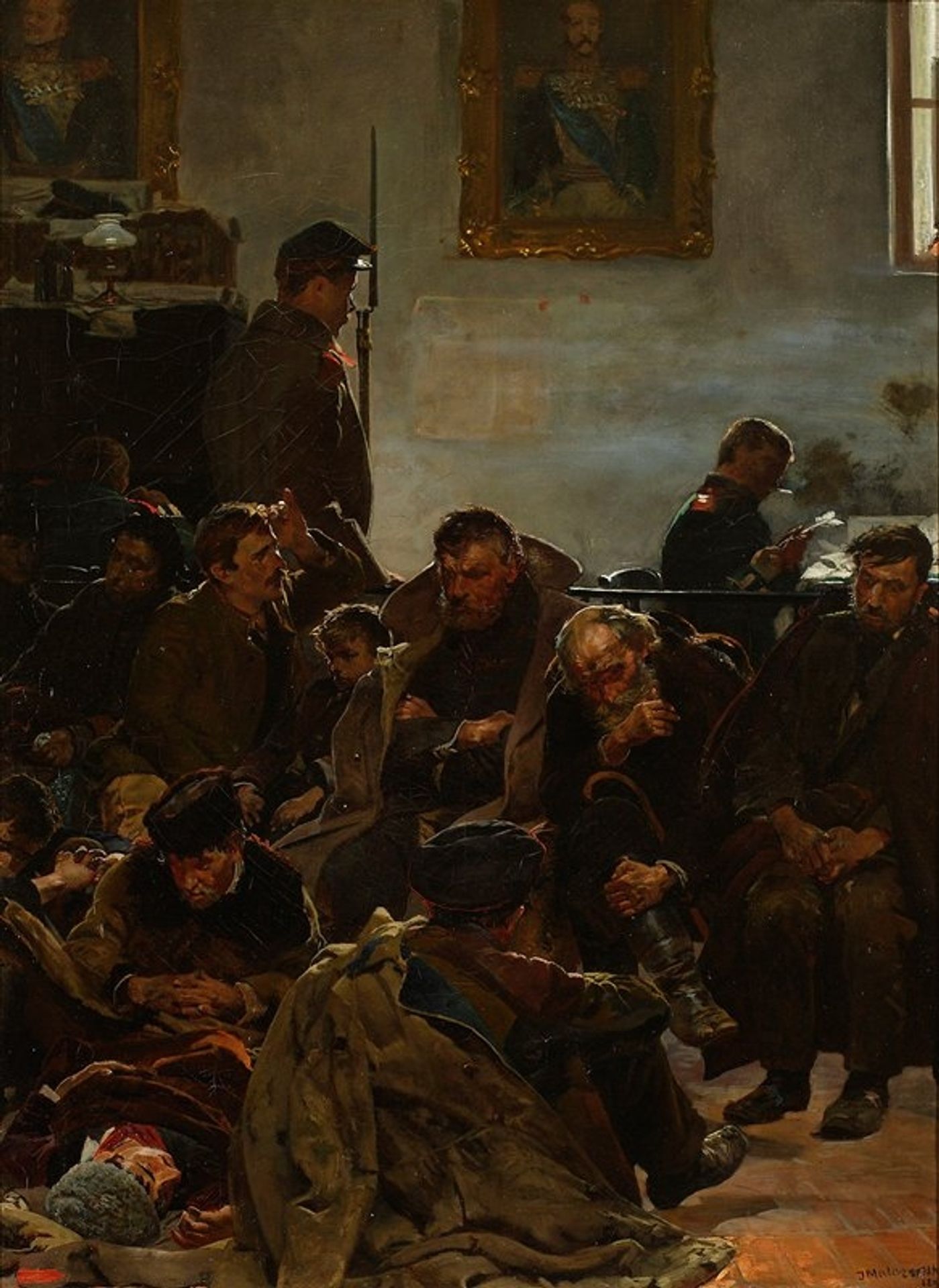 On the way to exile by Jacek Malczewski