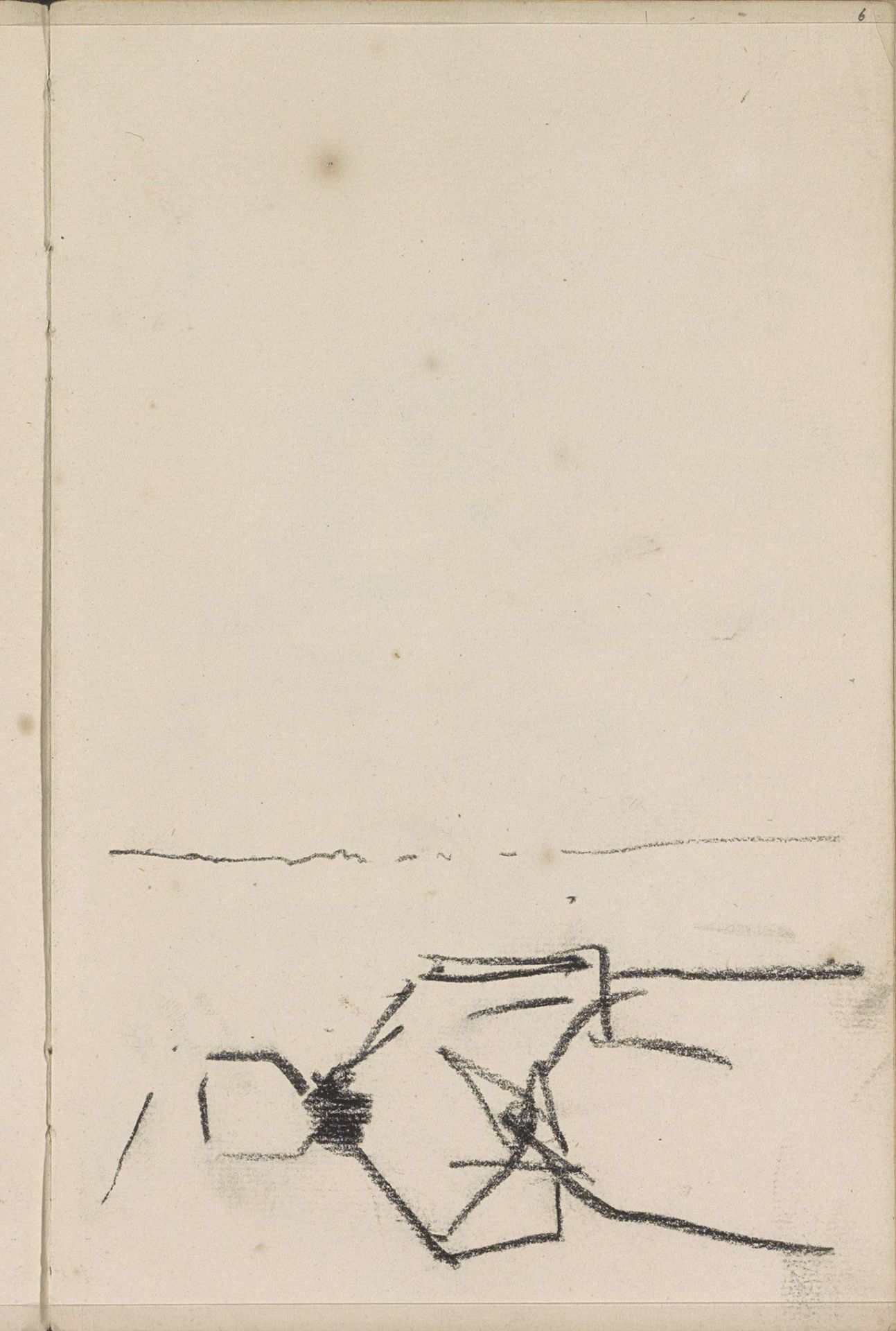 Staande vrouw, op de rug gezien by George Hendrik Breitner