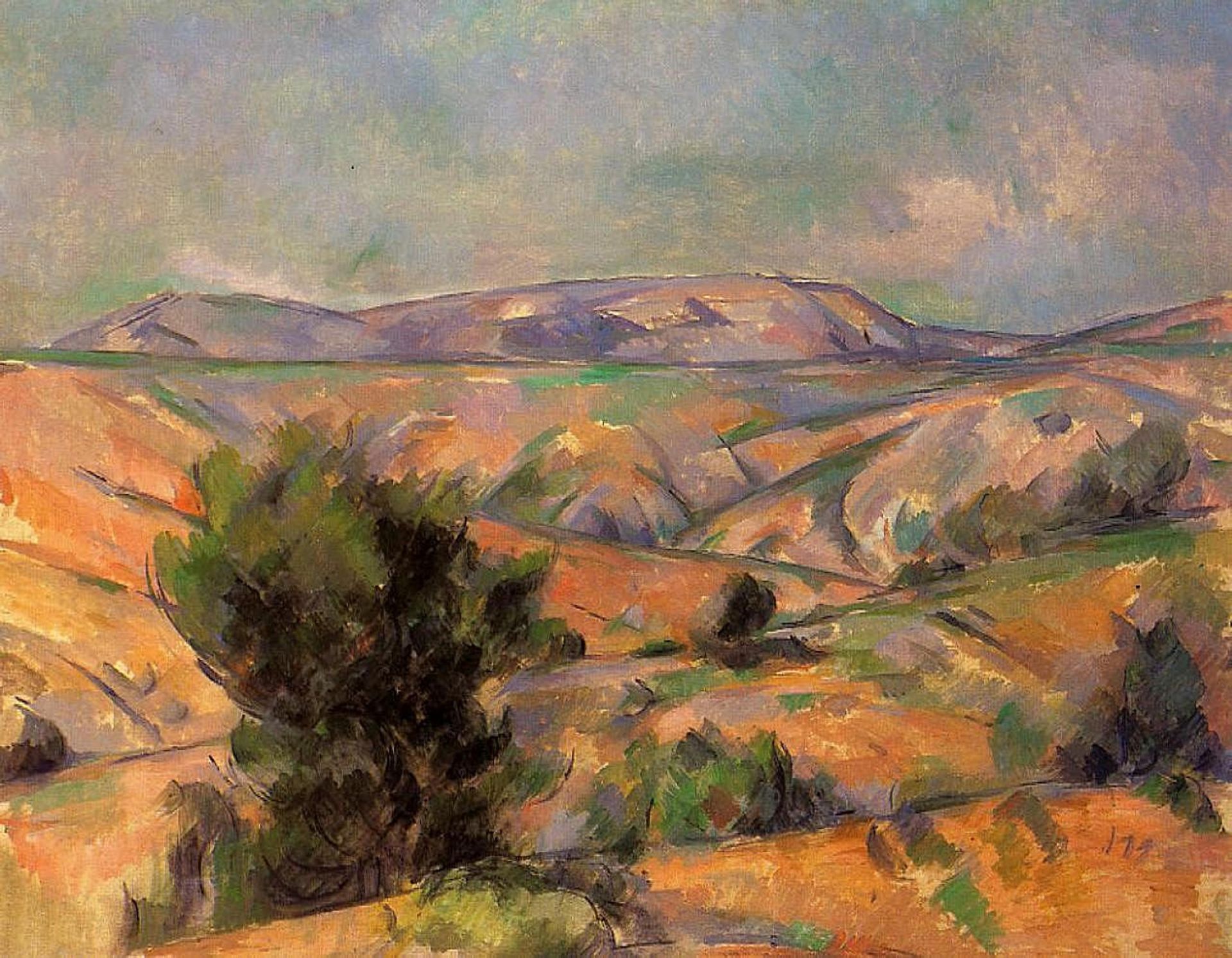 Mount Sainte-Victoire Seen from Gardanne by Paul Cézanne