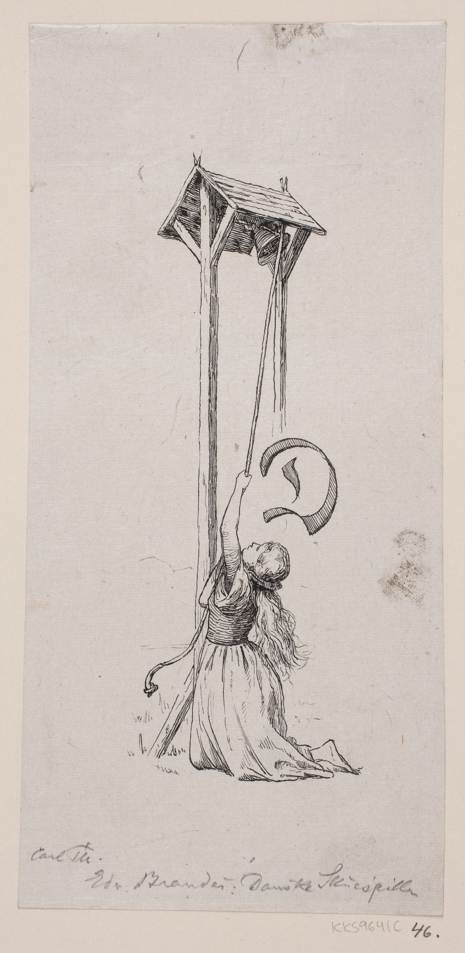 Vignet til Edvard Brandes afhandling om August Bournonvill by Anonymous