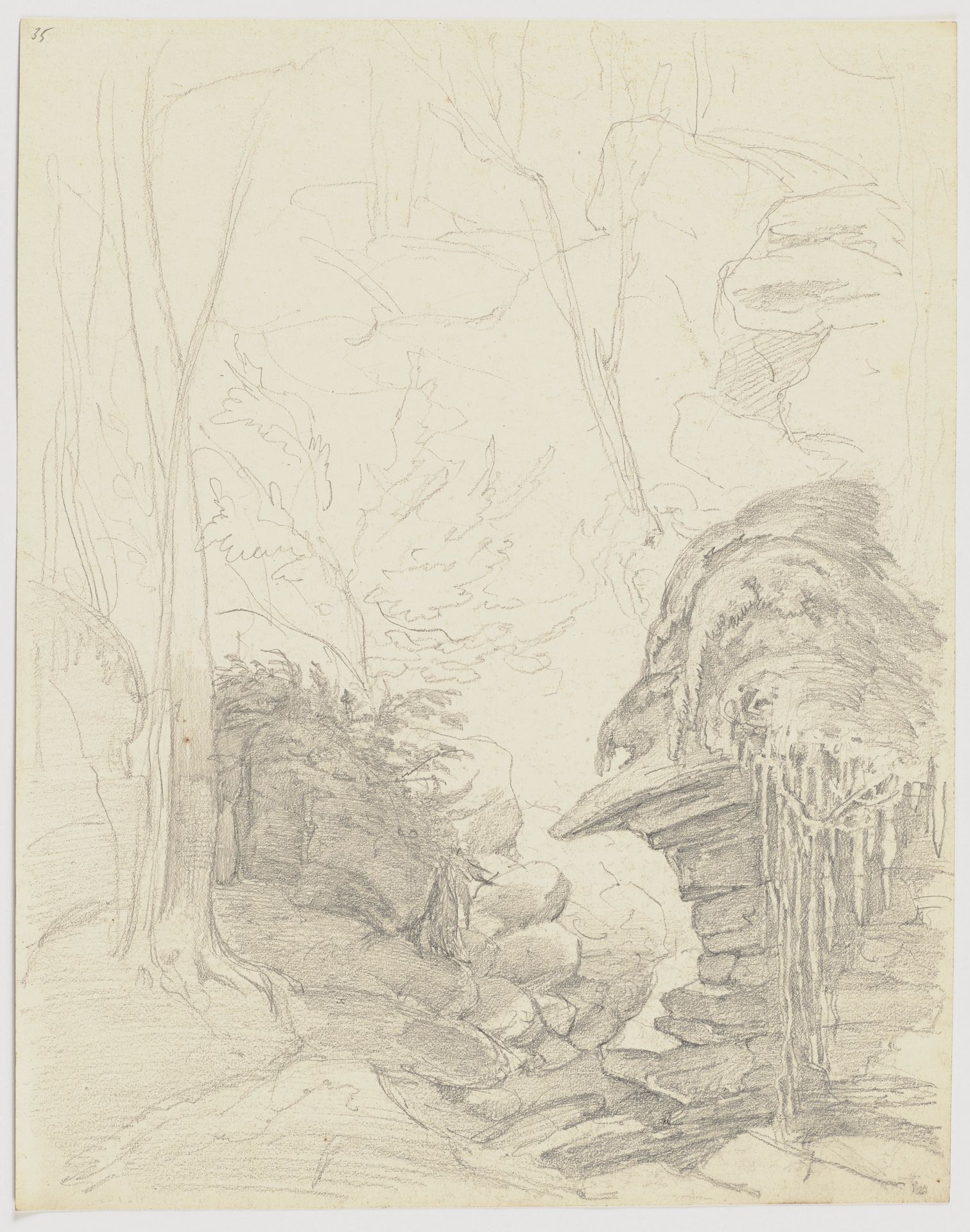 Tempel der Minerva Medica bei Rom by Ludwig Metz